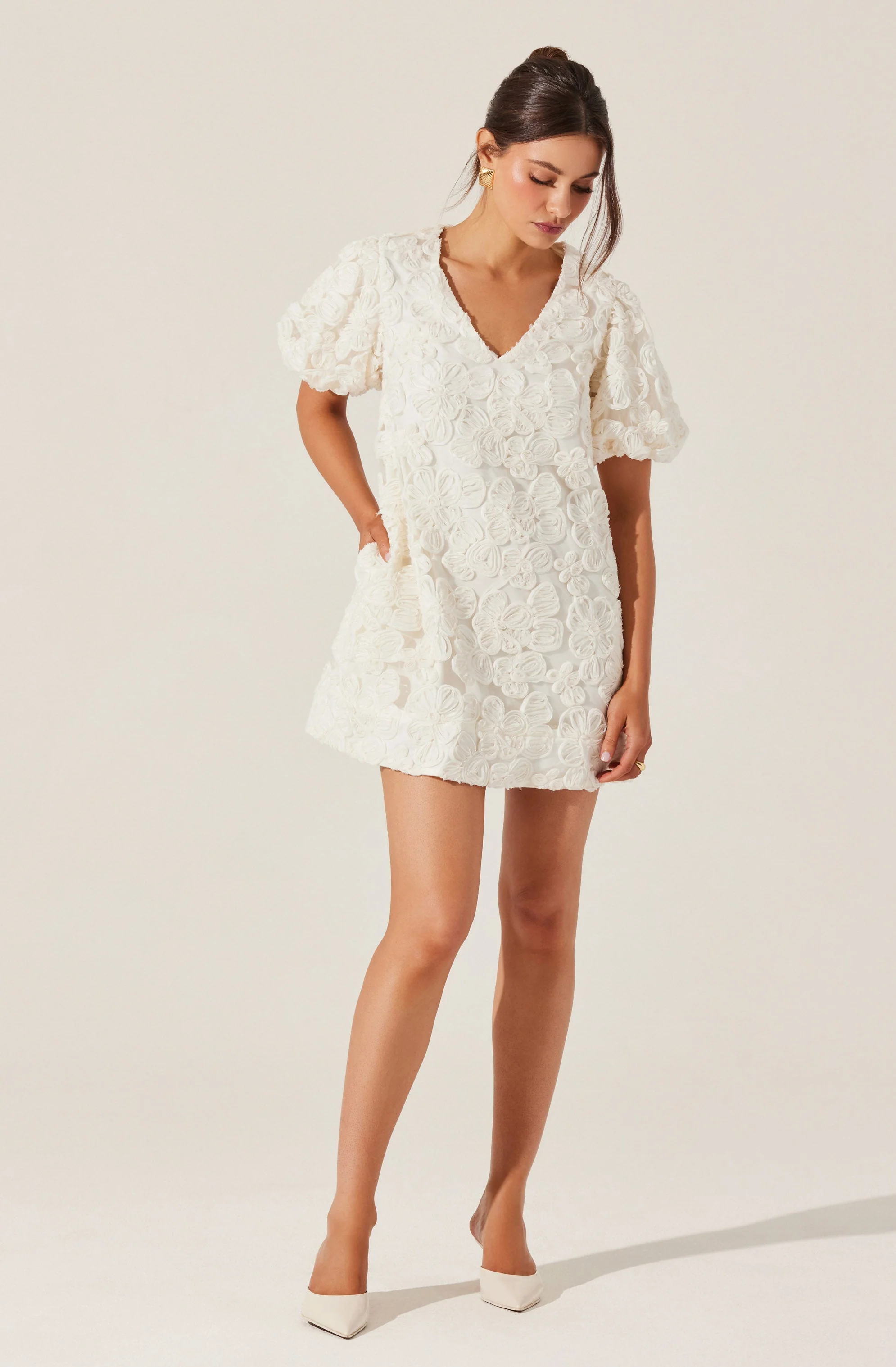 Lakelyn Floral Embroidered Mini Dress