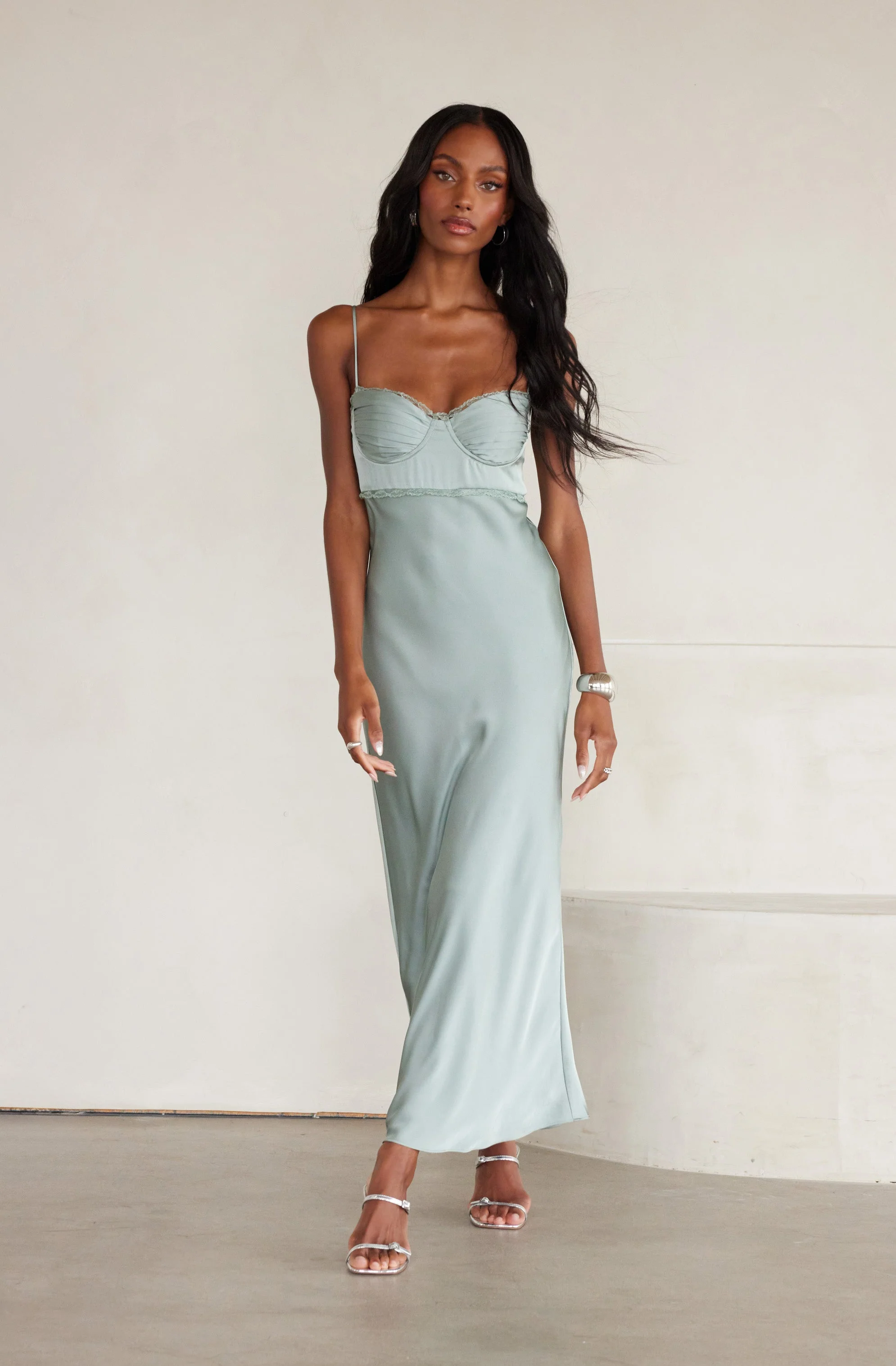 Florianne Satin Maxi Dress