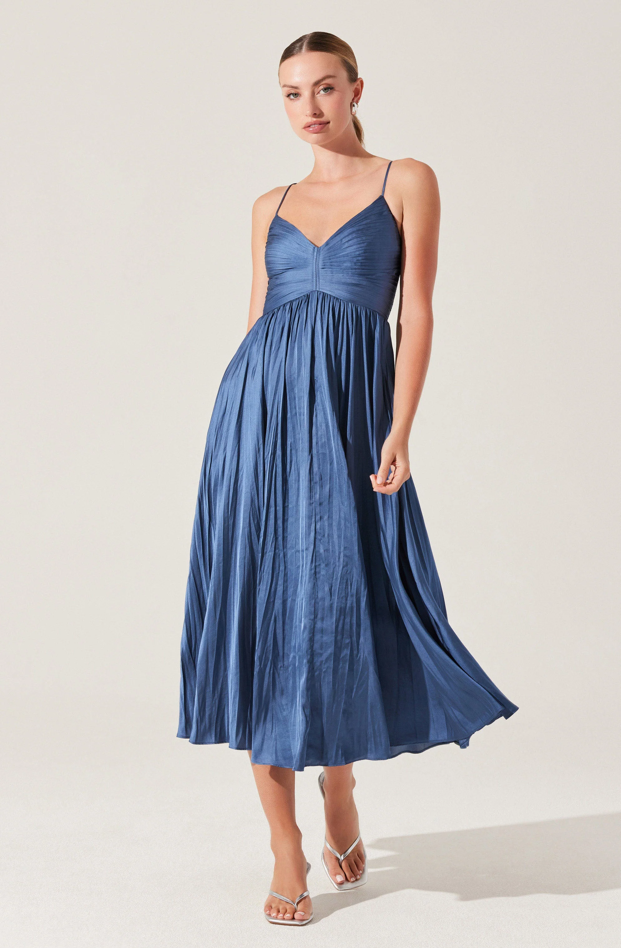 Maeve Pleated Midi Dress