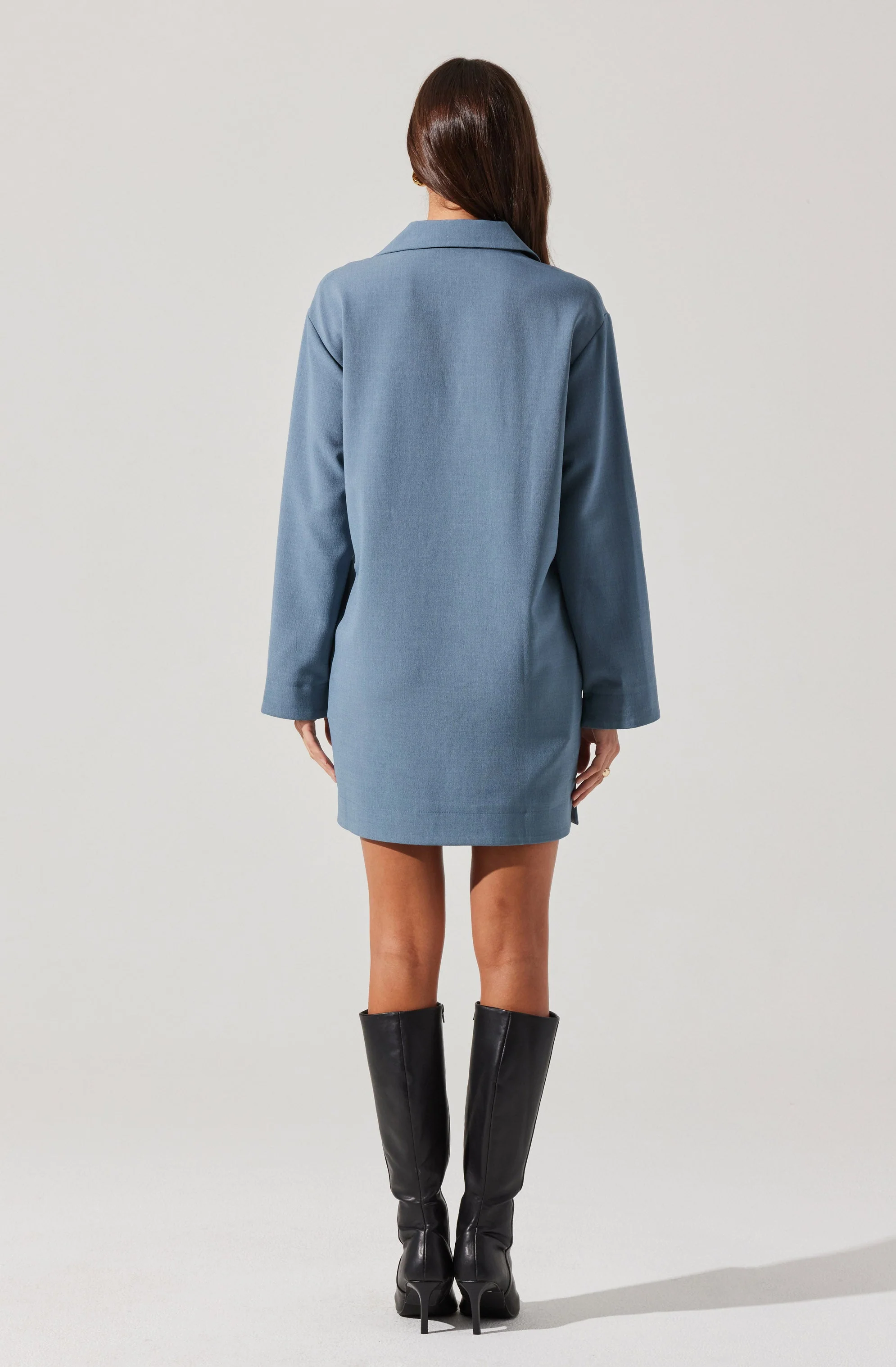 V-Neck Woven Mini Dress