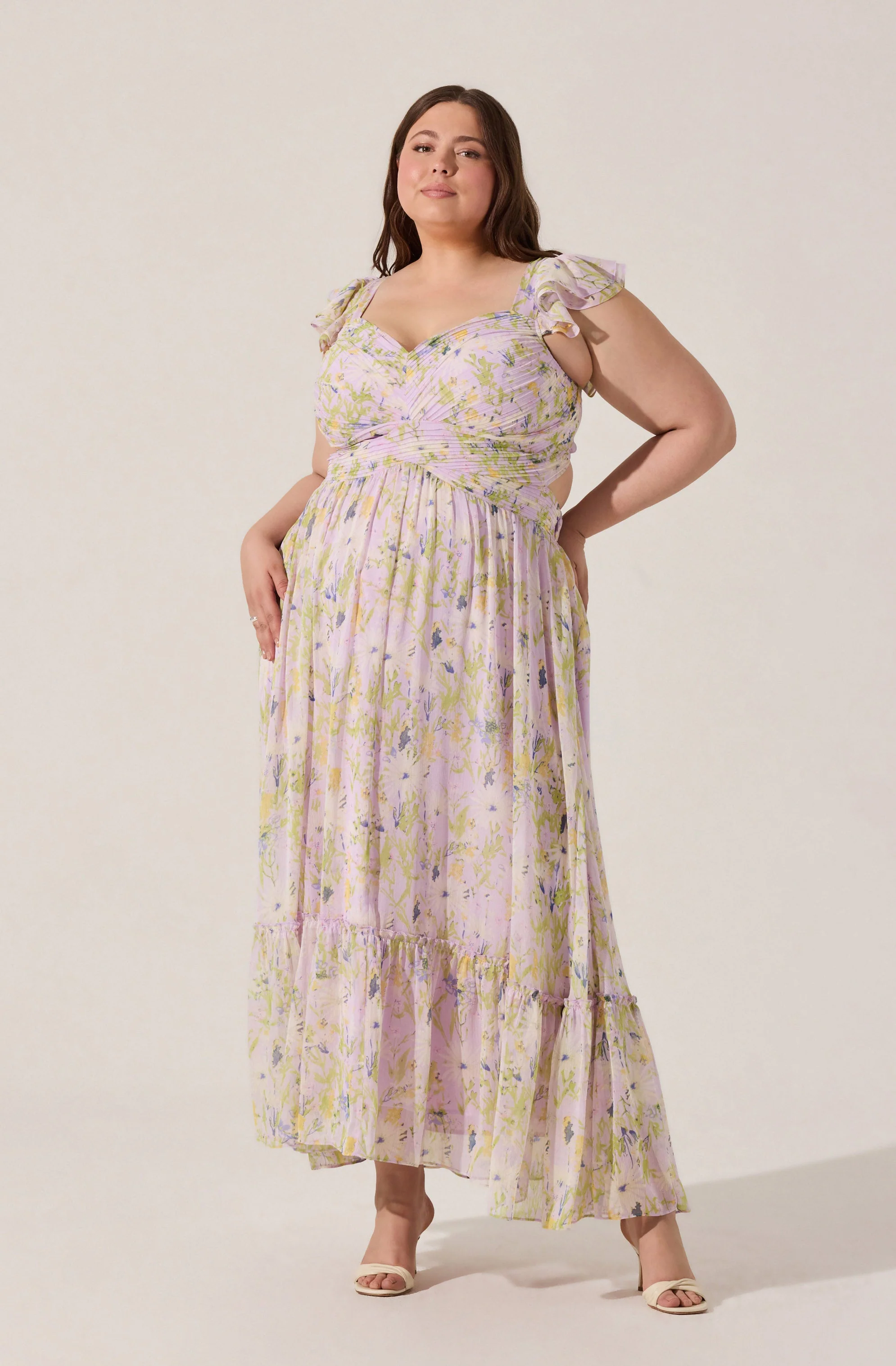 Primrose Floral Strappy Back Maxi Dress