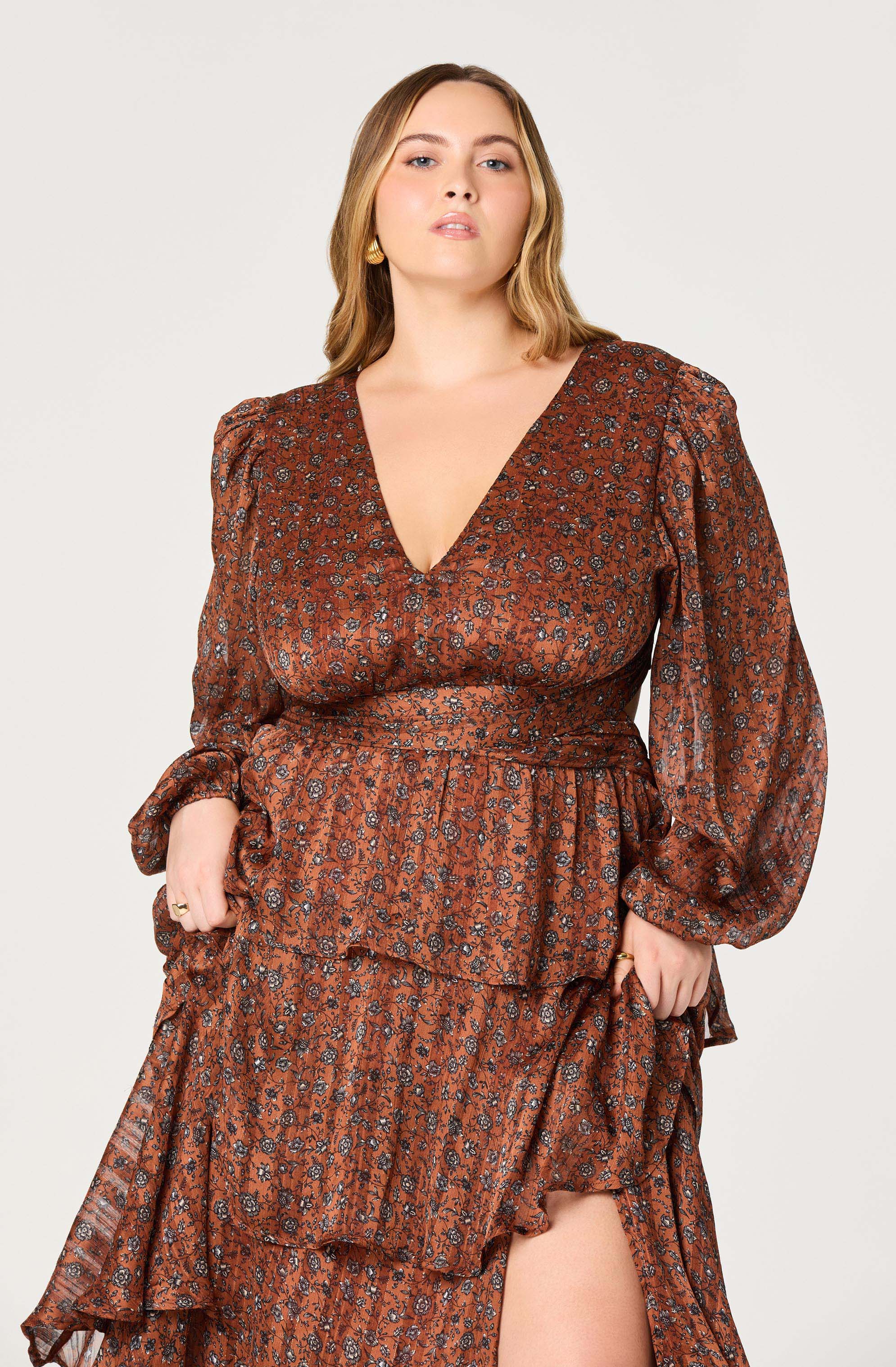 Anora Floral Tiered Maxi Dress