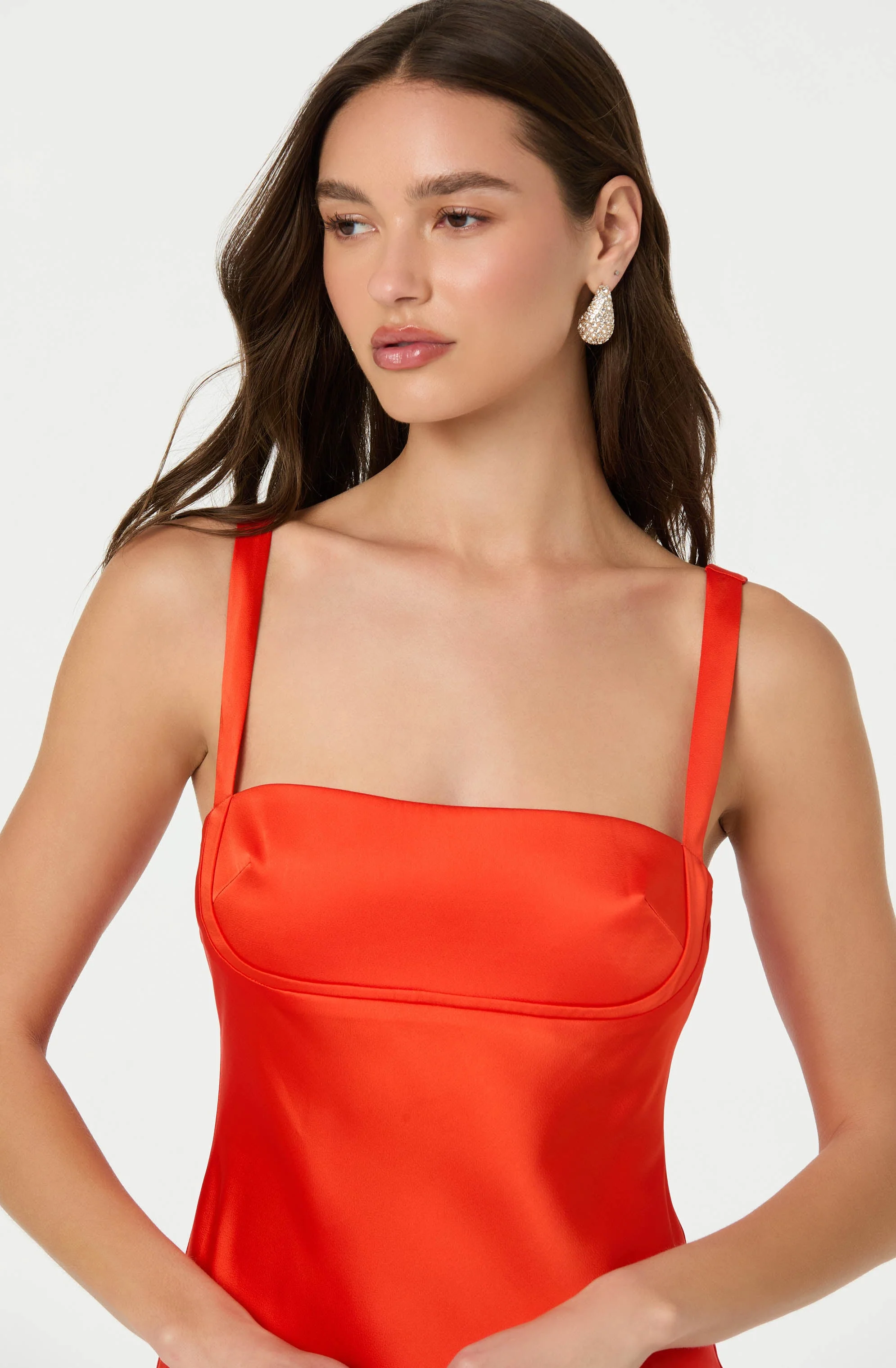 Stacie Satin Maxi Dress