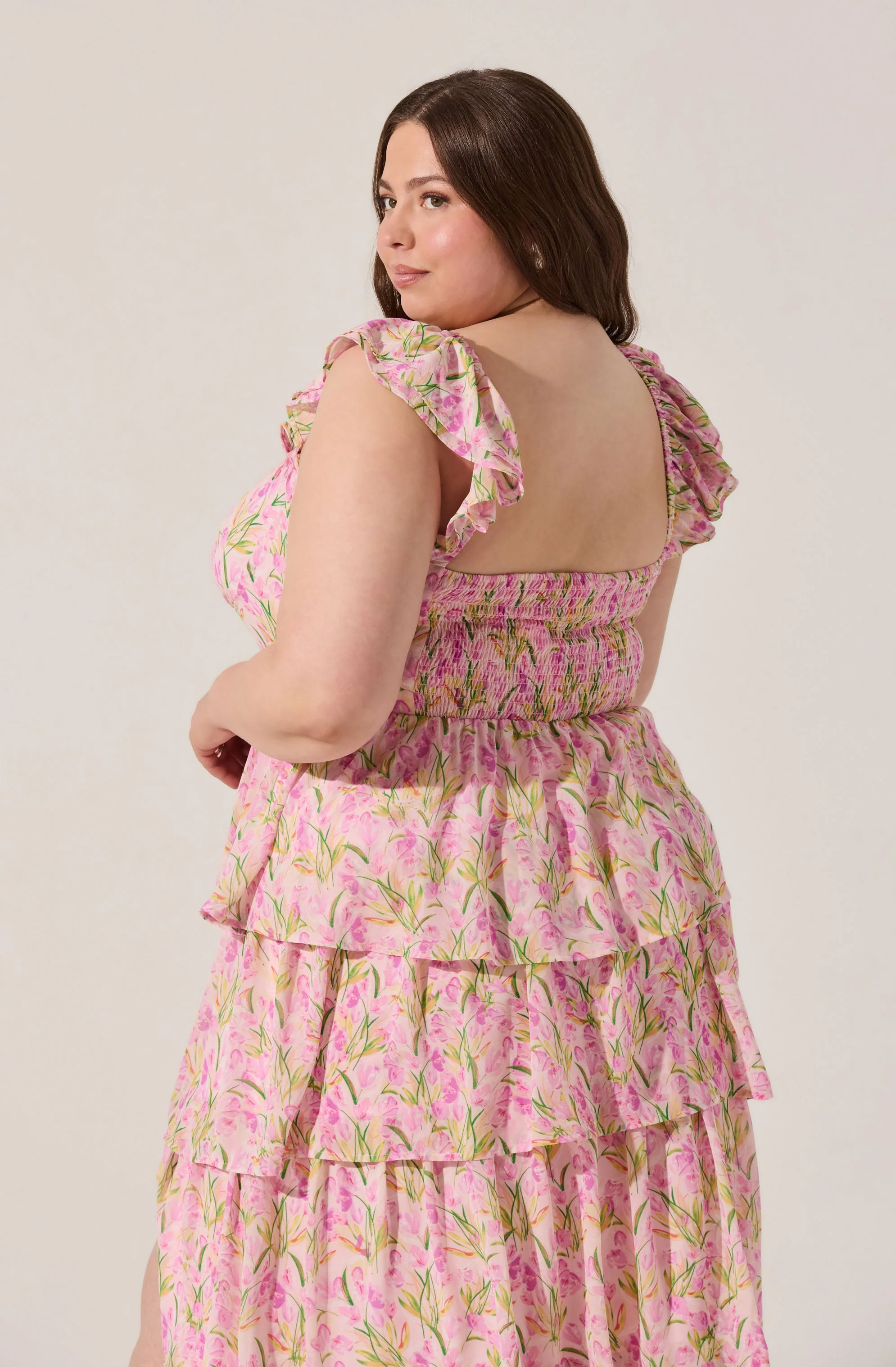 Midsummer Floral Tiered Maxi Dress