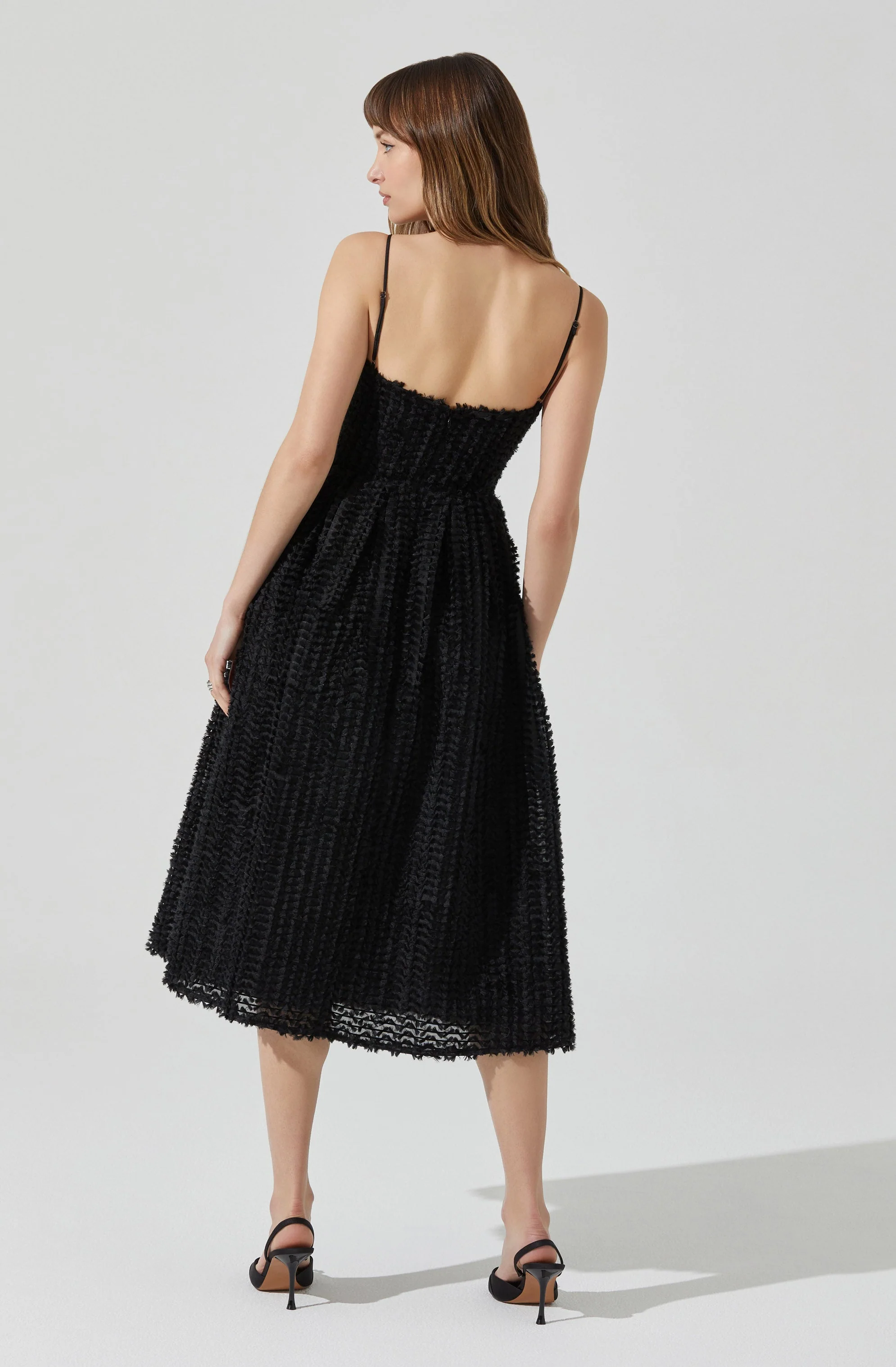 Avani Textured Midi Dress