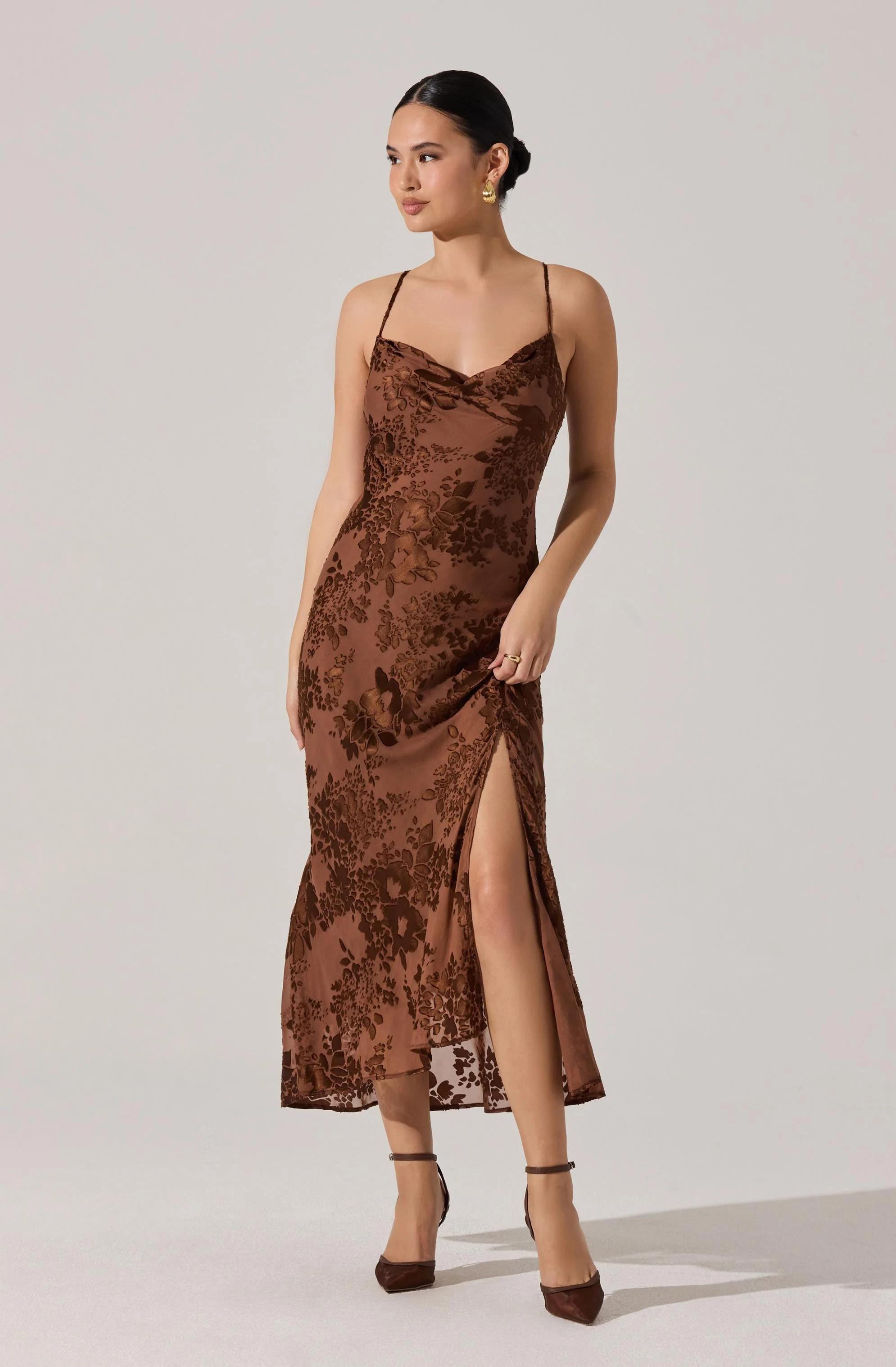 Gaia Burnout Midi Dress