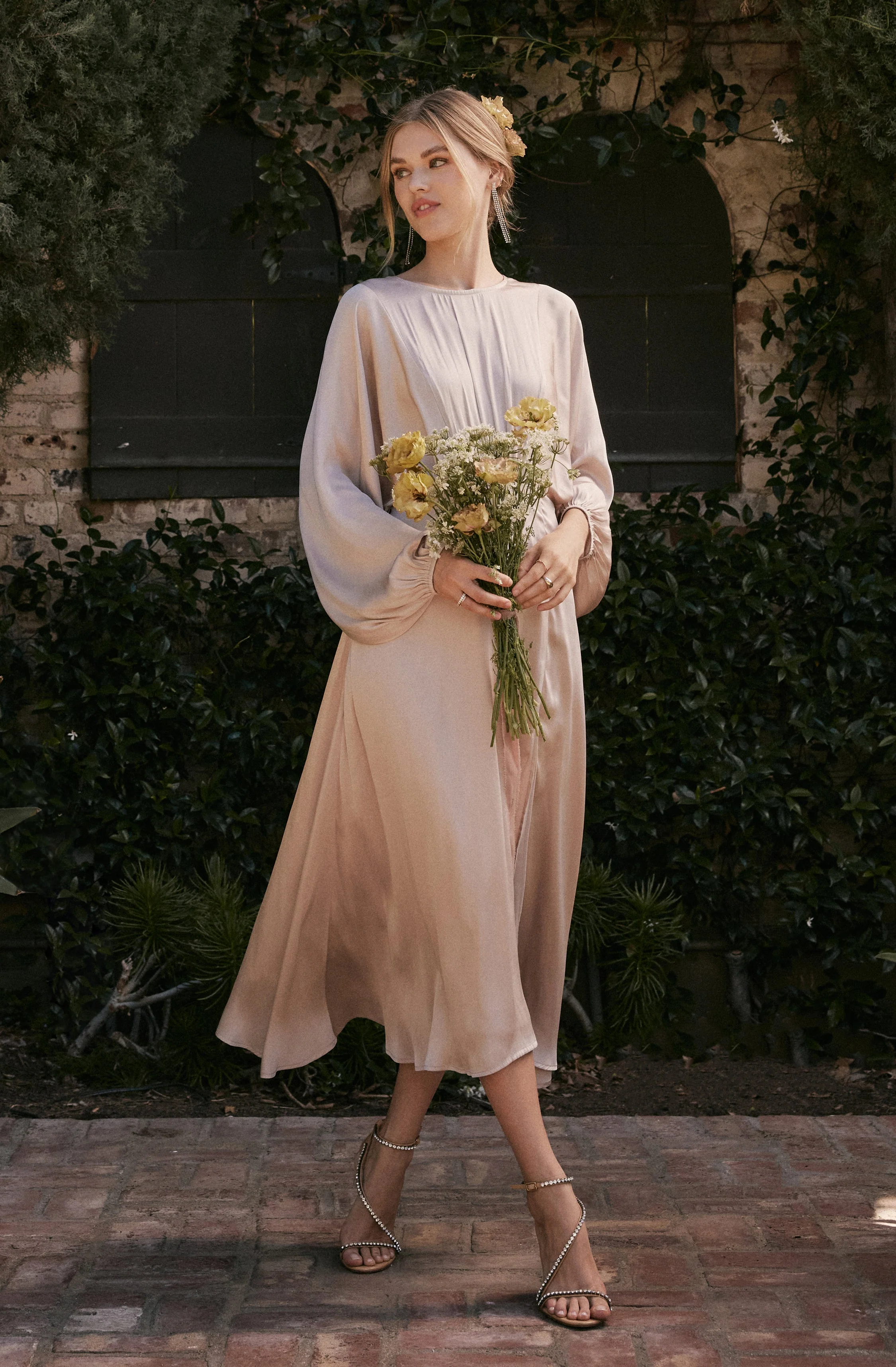 Marin Dolman Sleeve Midi Dress