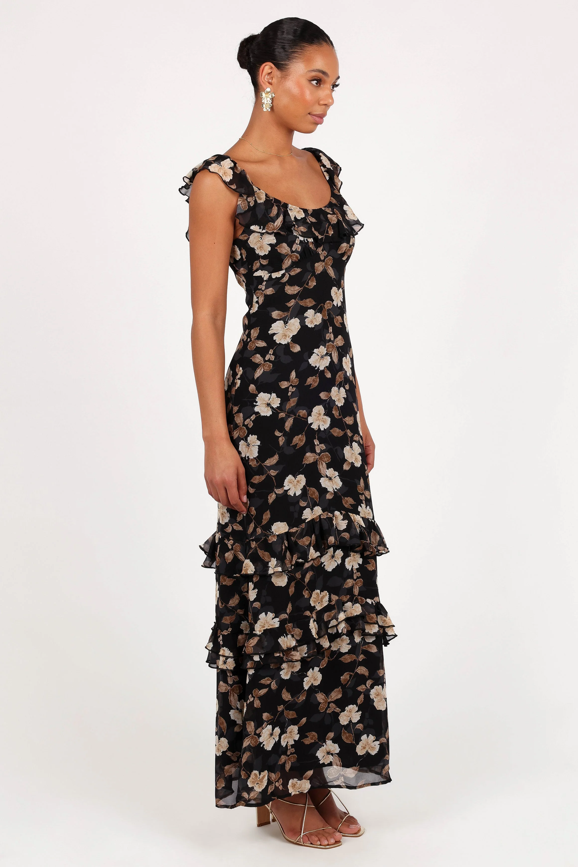 Irelynn Maxi Dress - Black Floral