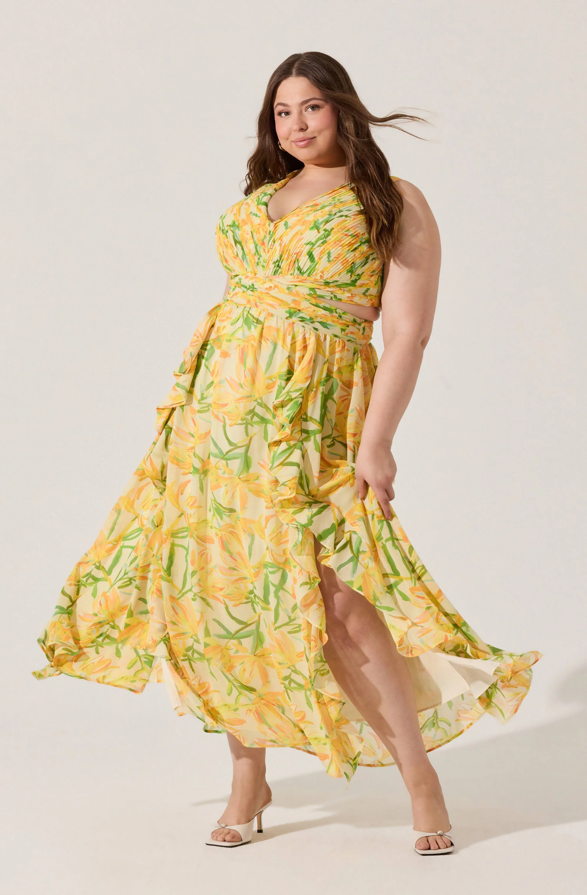 Noya Floral Cutout Maxi Dress