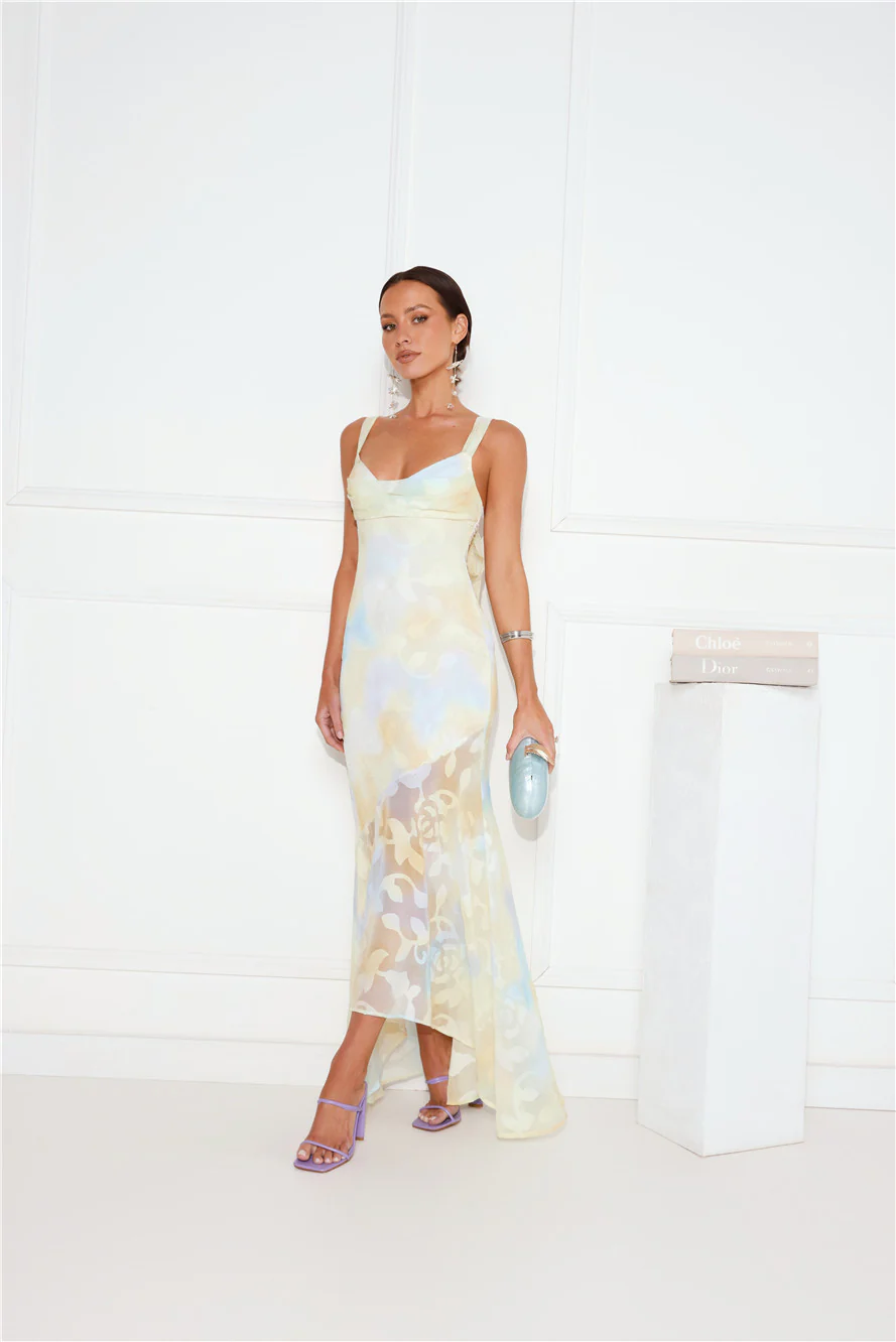 Lush Style Maxi Dress Yellow