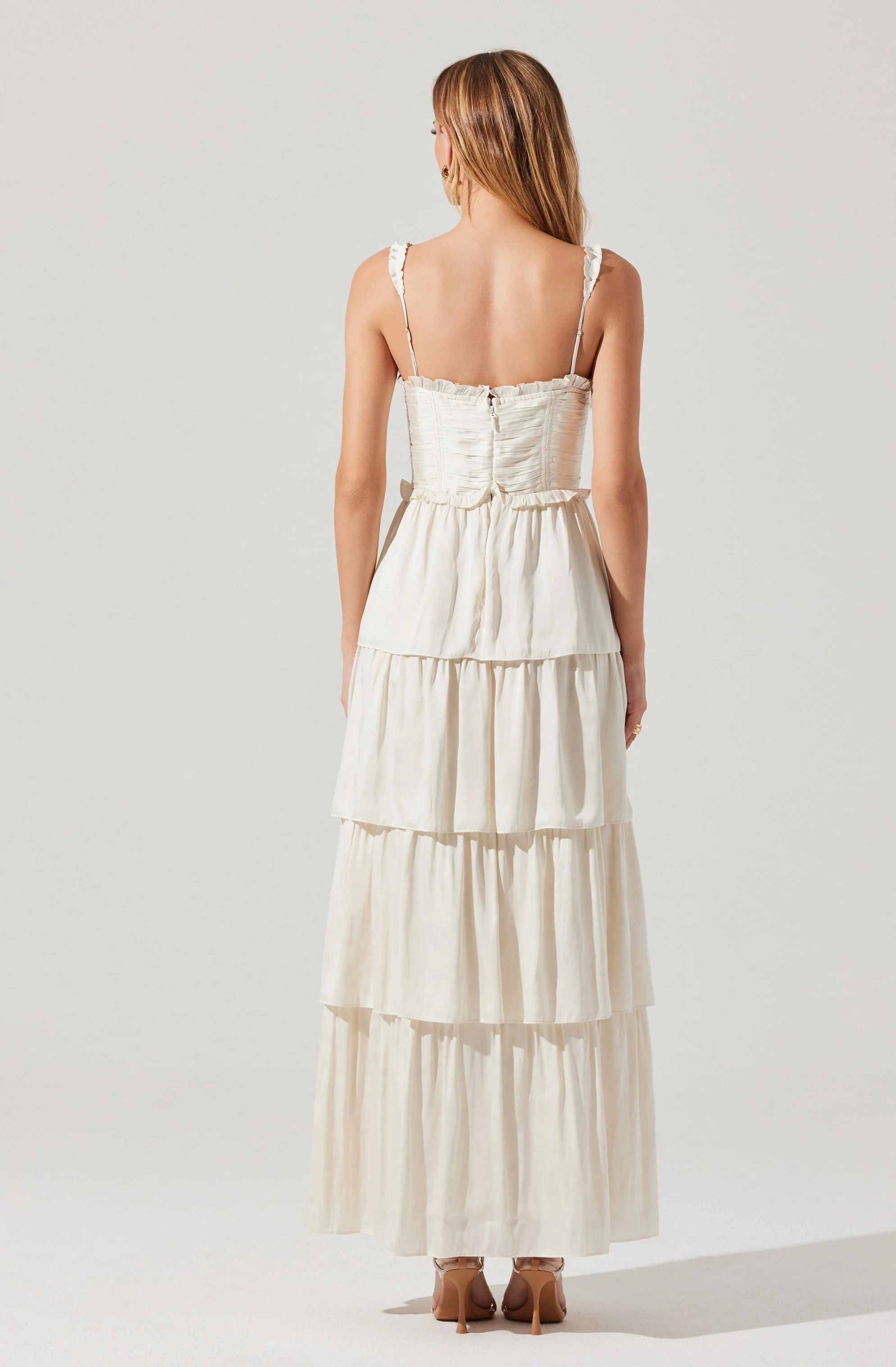 Tempany Tiered Bustier Maxi Dress