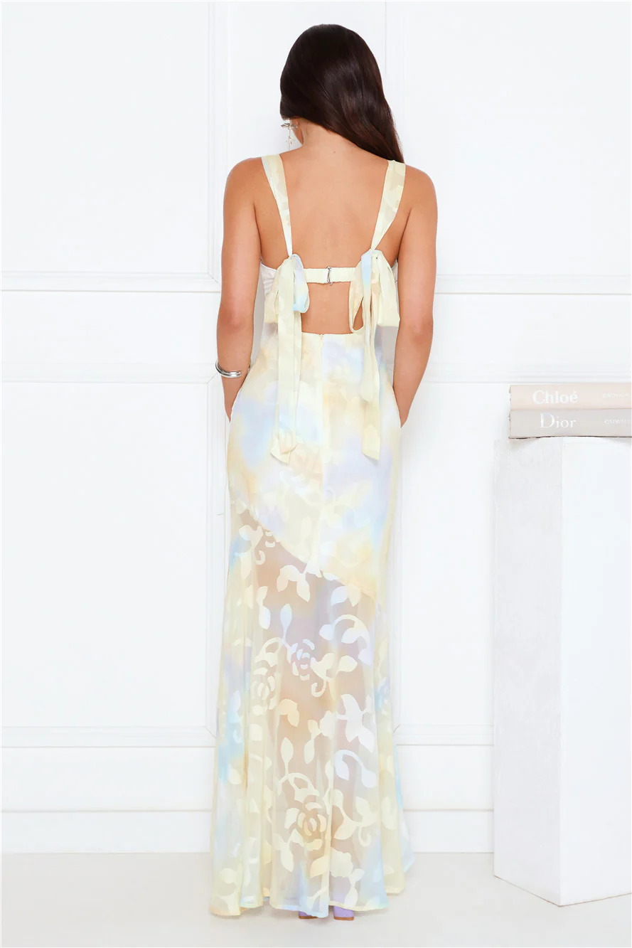 Lush Style Maxi Dress Yellow