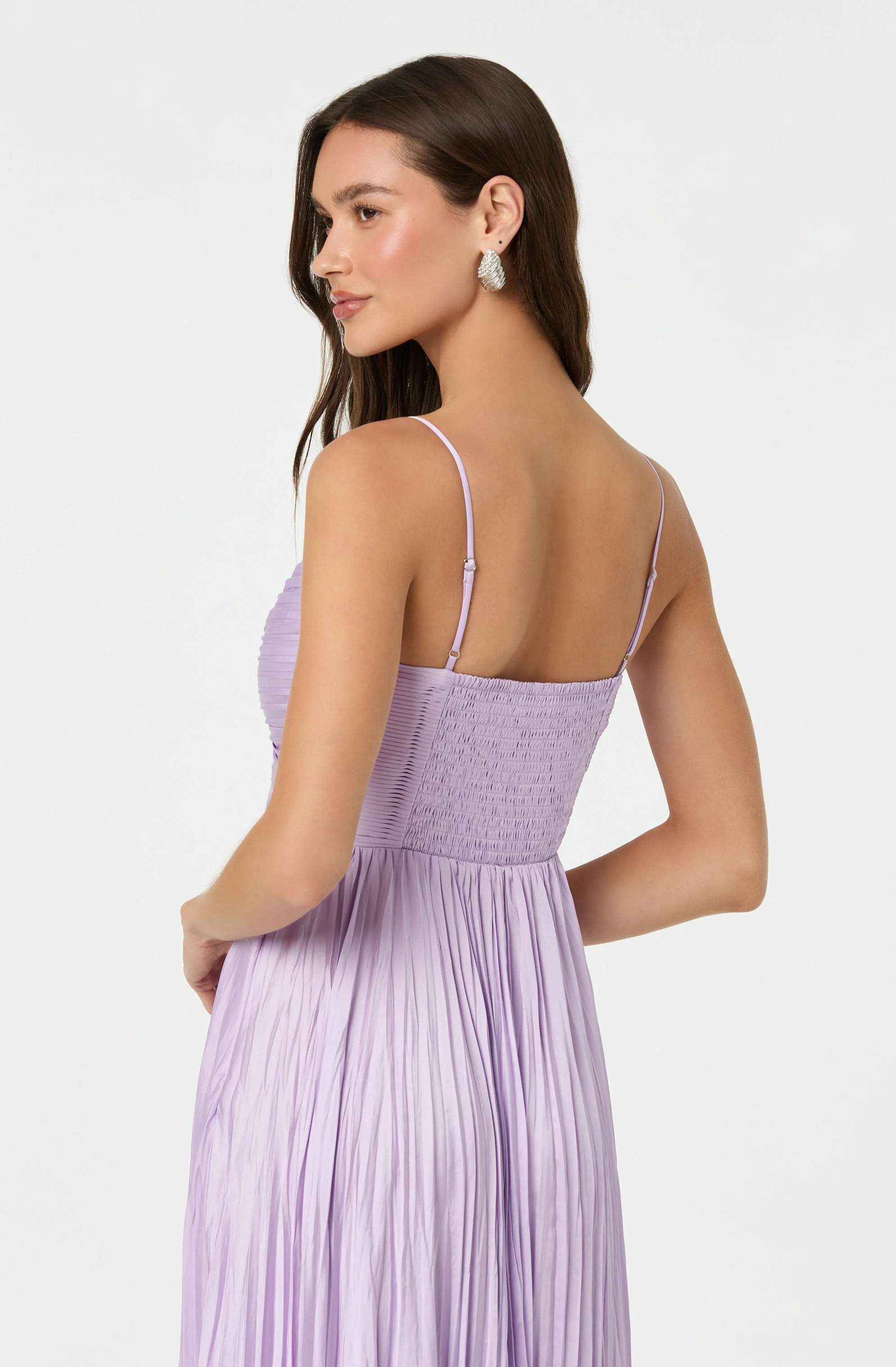 Maeve Pleated Midi Dress