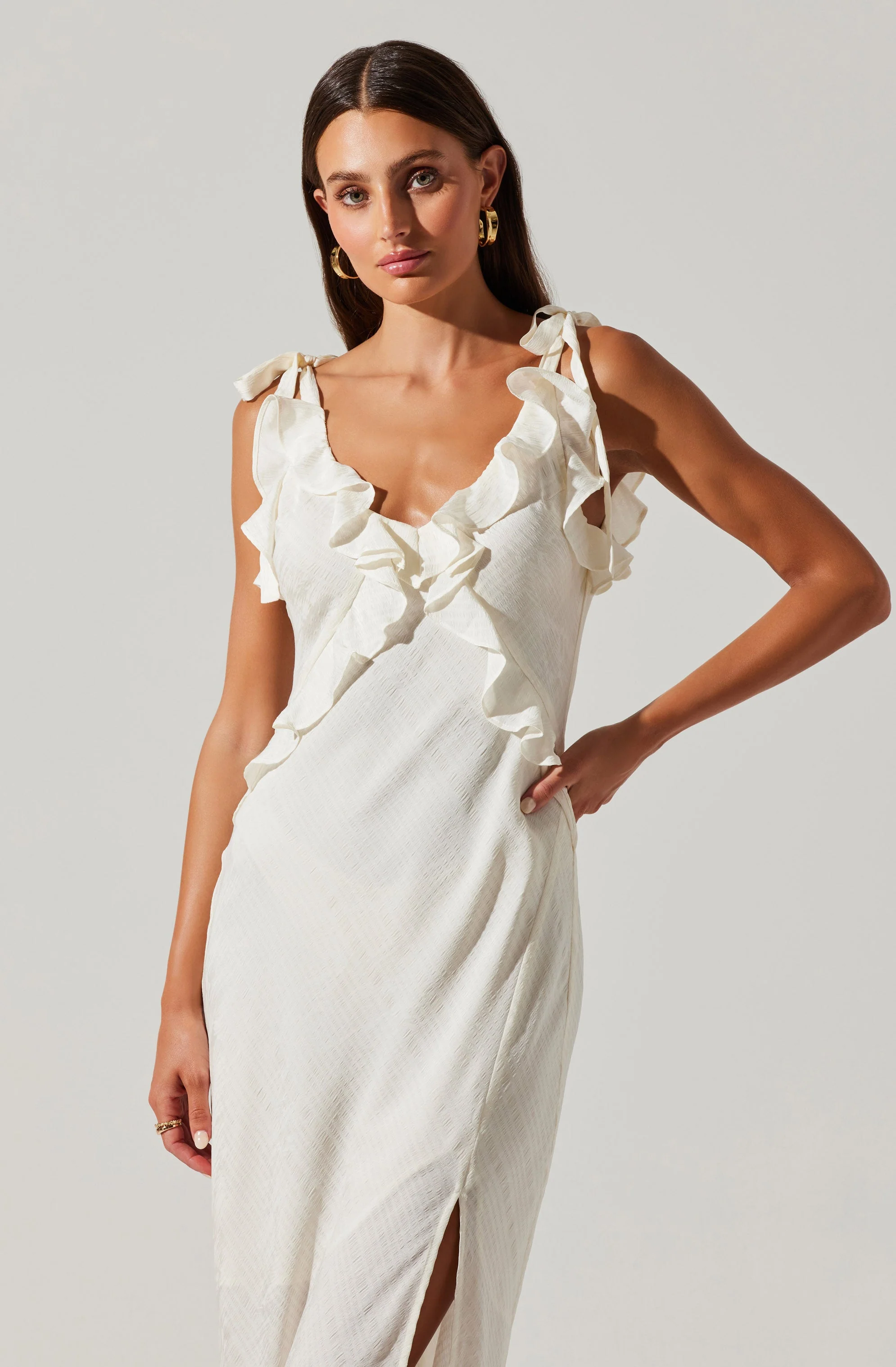 Sorbae Ruffle Maxi Dress