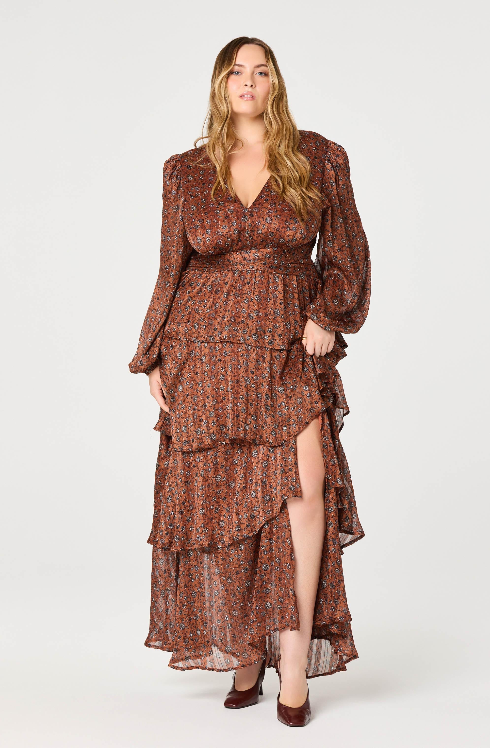 Anora Floral Tiered Maxi Dress