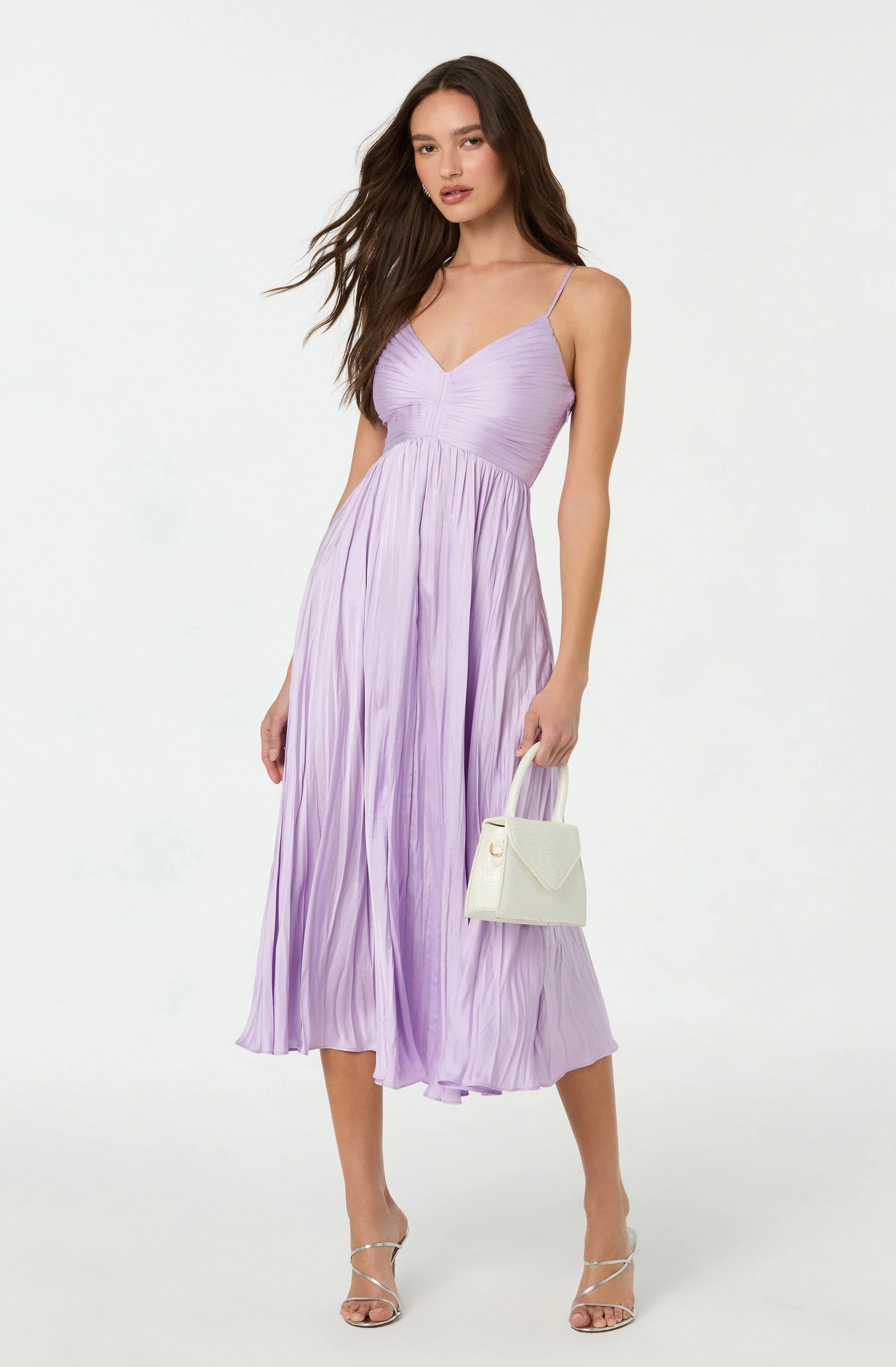 Maeve Pleated Midi Dress