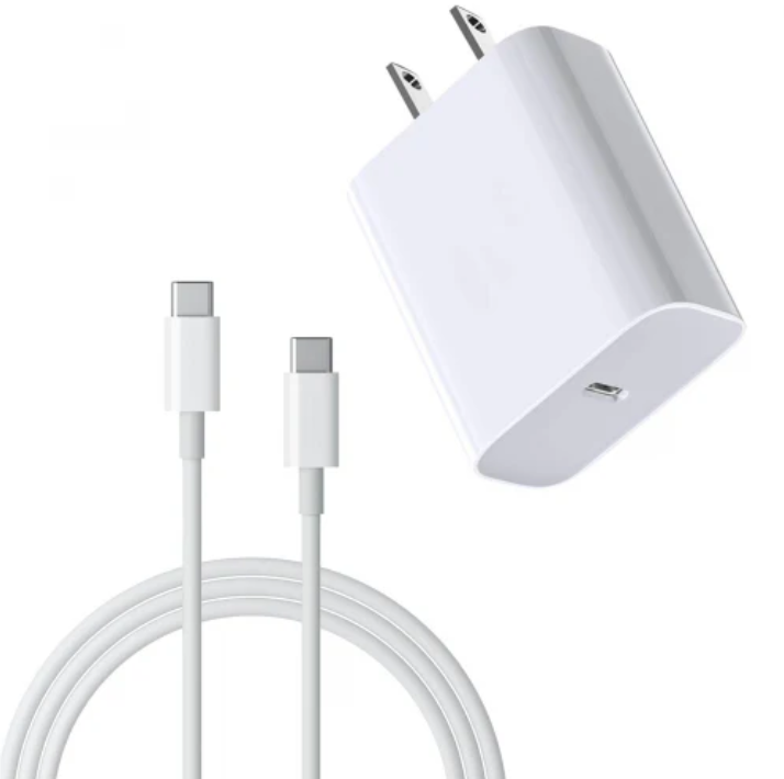 18W Fast Home Charger PD Type-C 6ft USB-C Cable Power Adapter