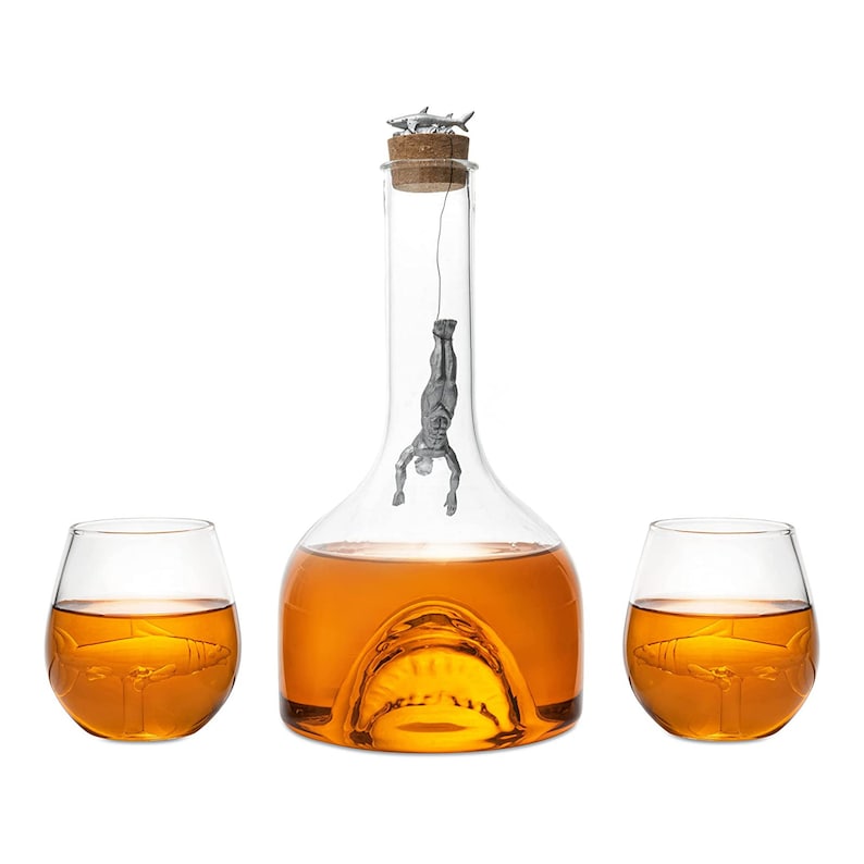 Shark Whiskey Decanter Set