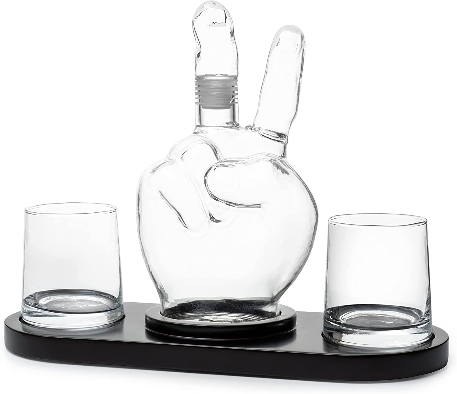 Peace Sign Whiskey Decanter