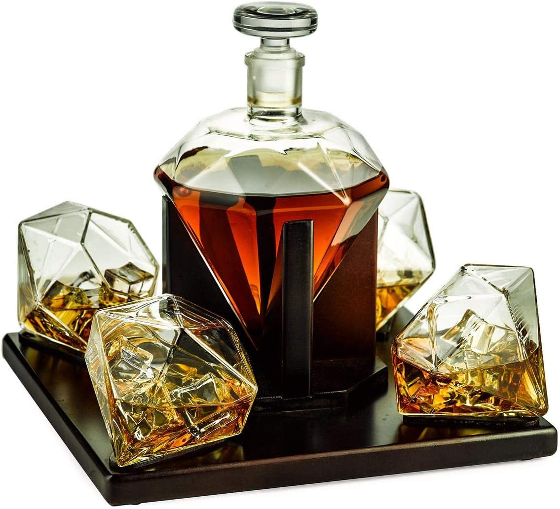 Diamond Whiskey and Wine Decanter