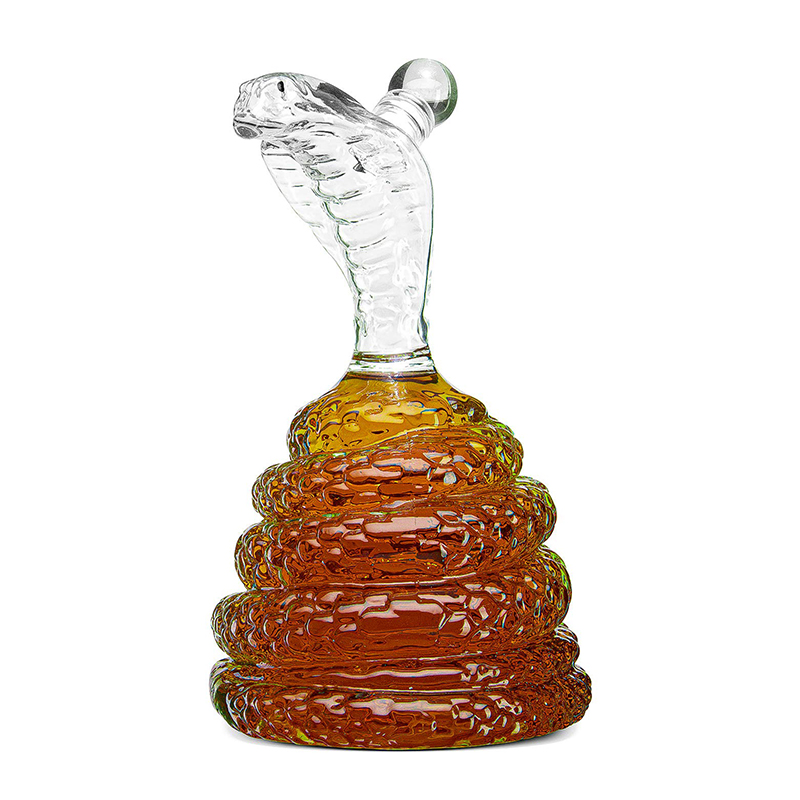 King Cobra Snakes Liquor Decanters