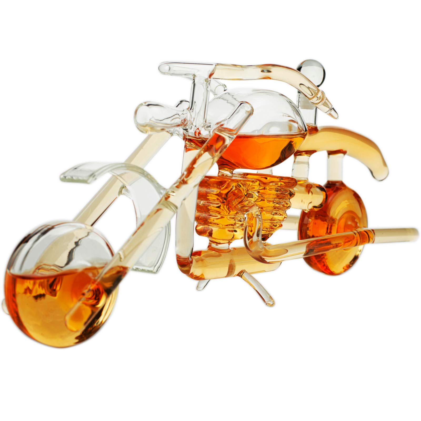 Unique motorcycle whiskey decanter