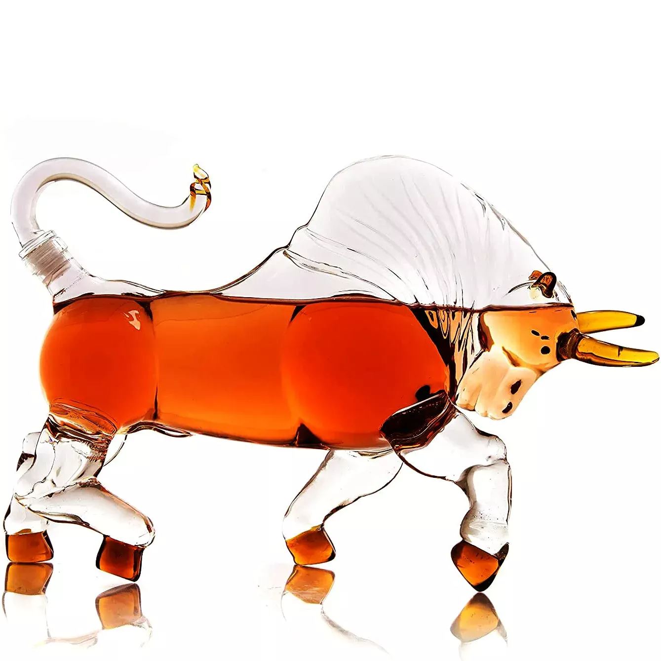 Bull Whiskey Decanter
