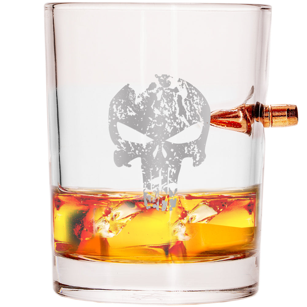 Punisher .308 Bullet Whiskey Glass