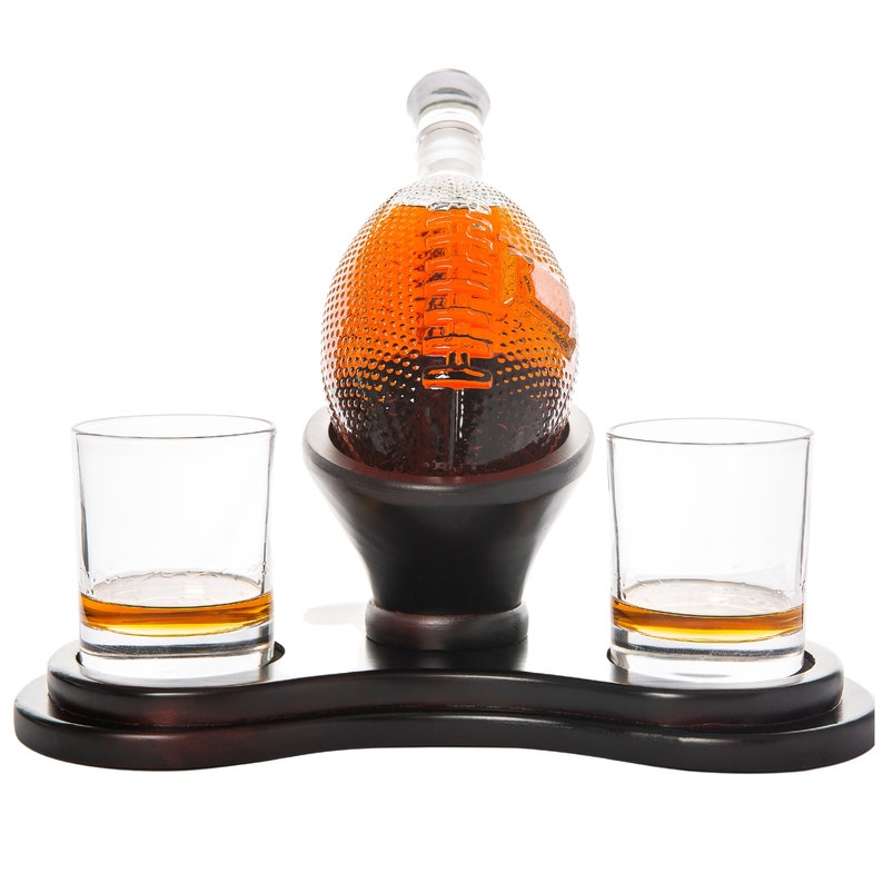 Whiskey Football Decanter Set