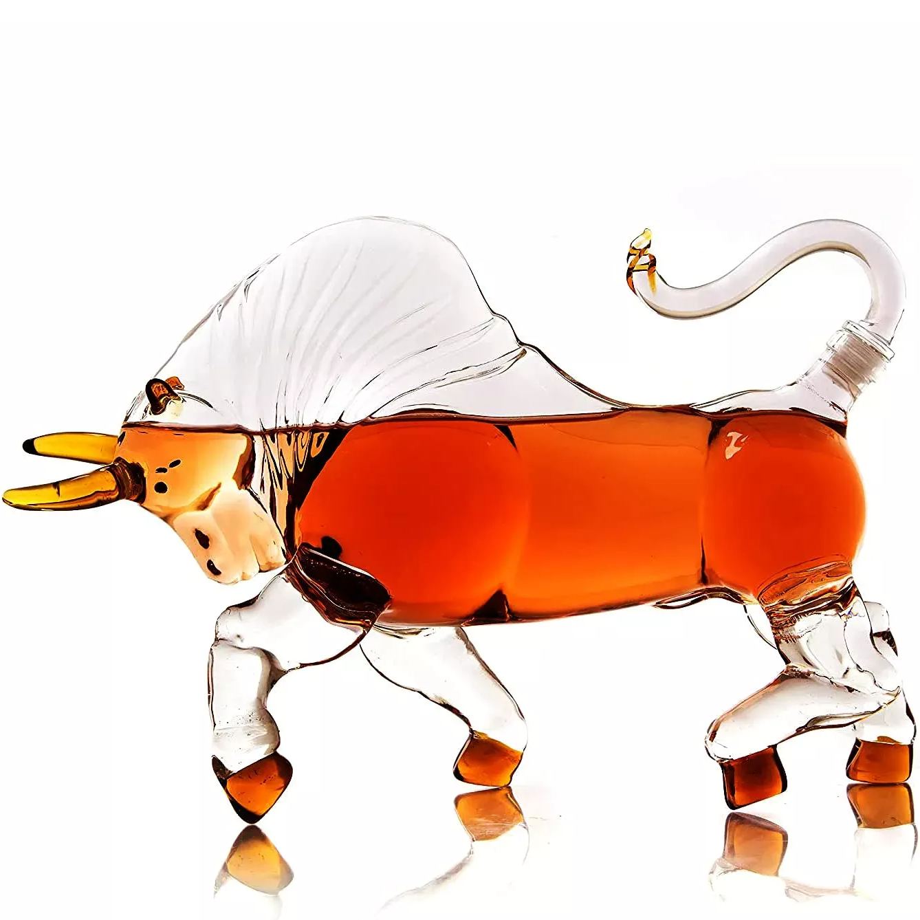 Bull Whiskey Decanter