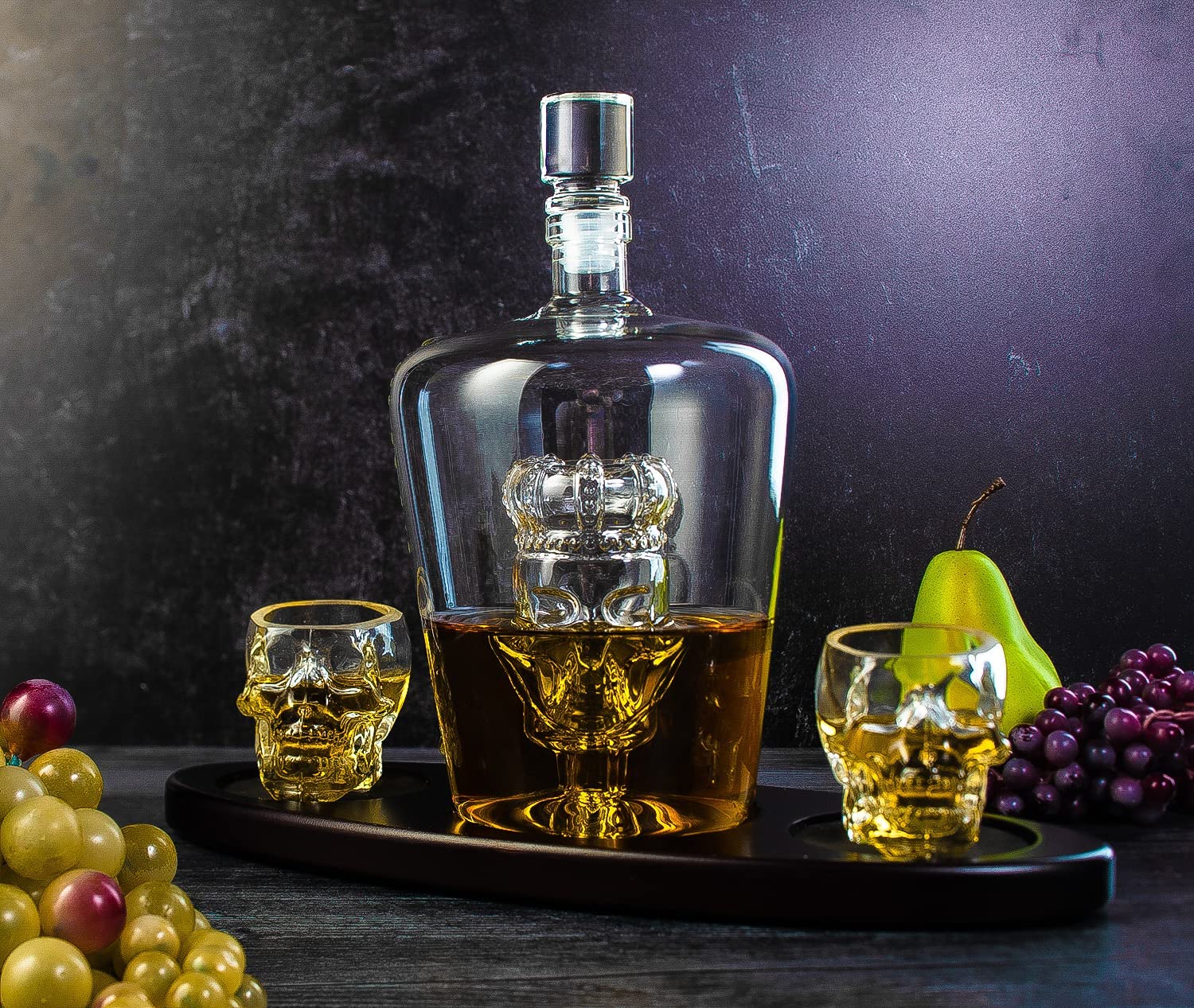 Skull King Skeleton Whiskey Decanter