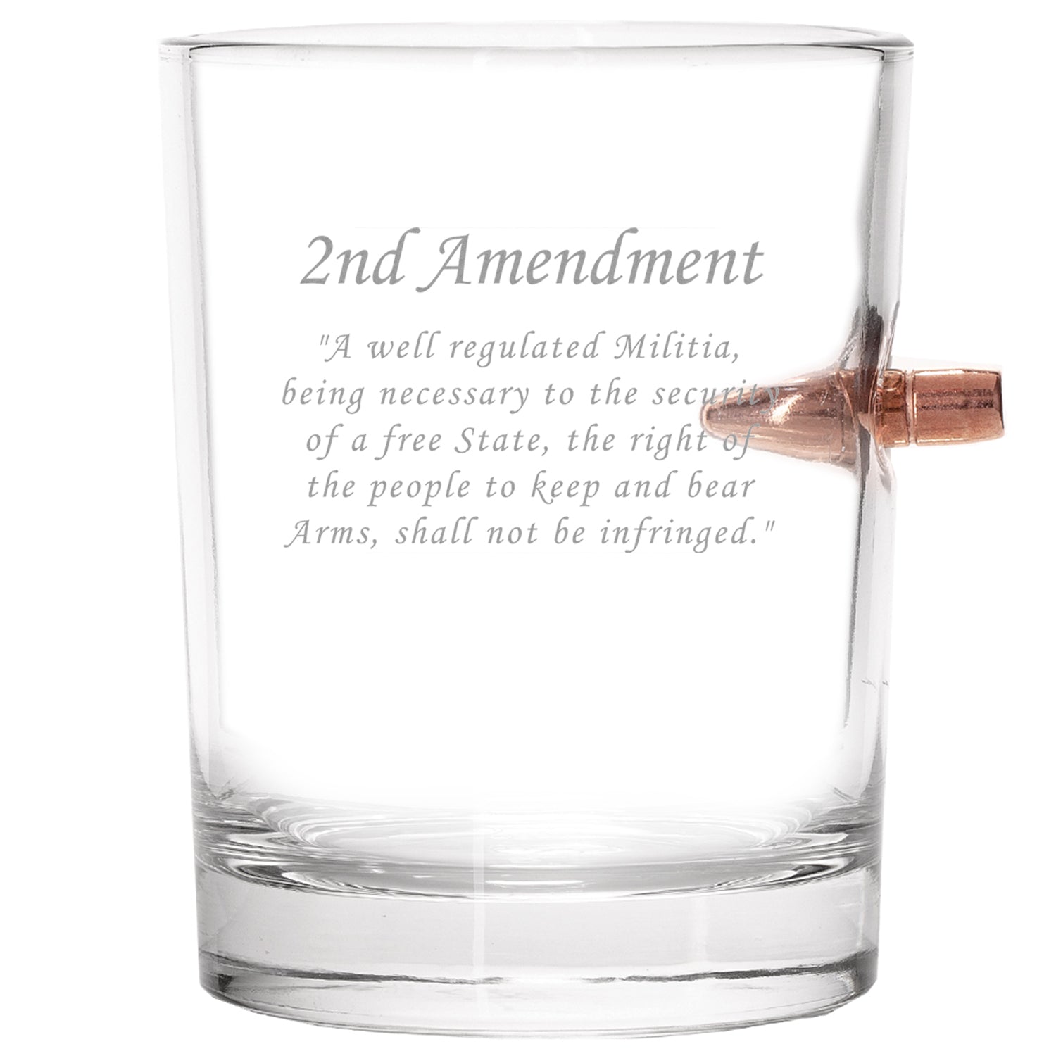 2nd Amendment .308 Bullet Whiskey Glass