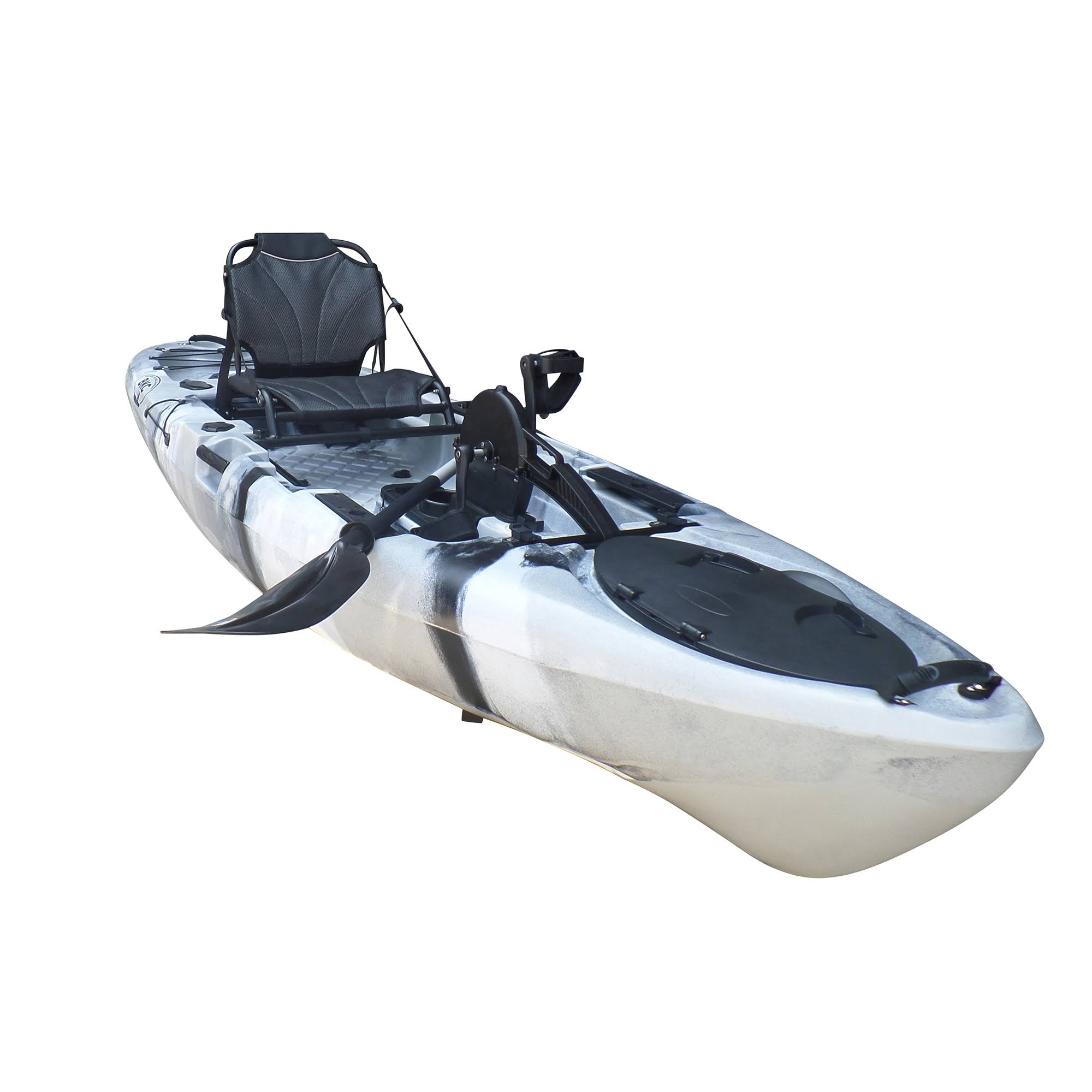 BKC UHPK11 Pedal Drive Solo Kayak Propeller Driven Sit on Top