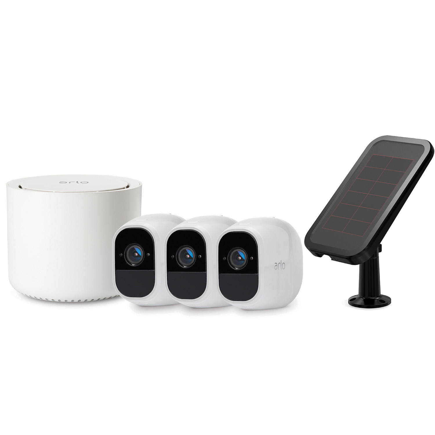Arlo Pro 2 WireFree HD Security Cameras (3 Pack) with Bonus Solar