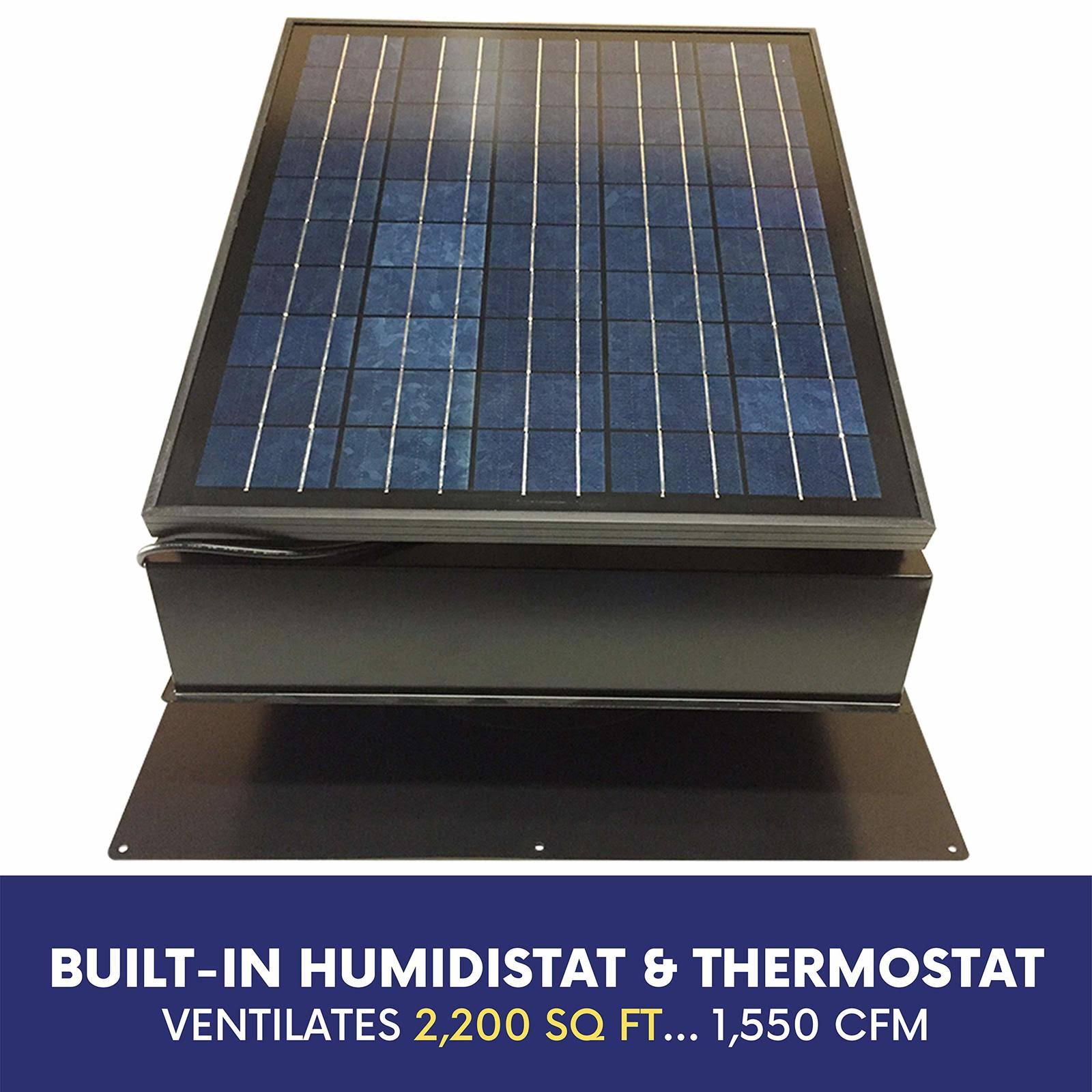 Remington Solar Attic Fan 30Watt Black itusts