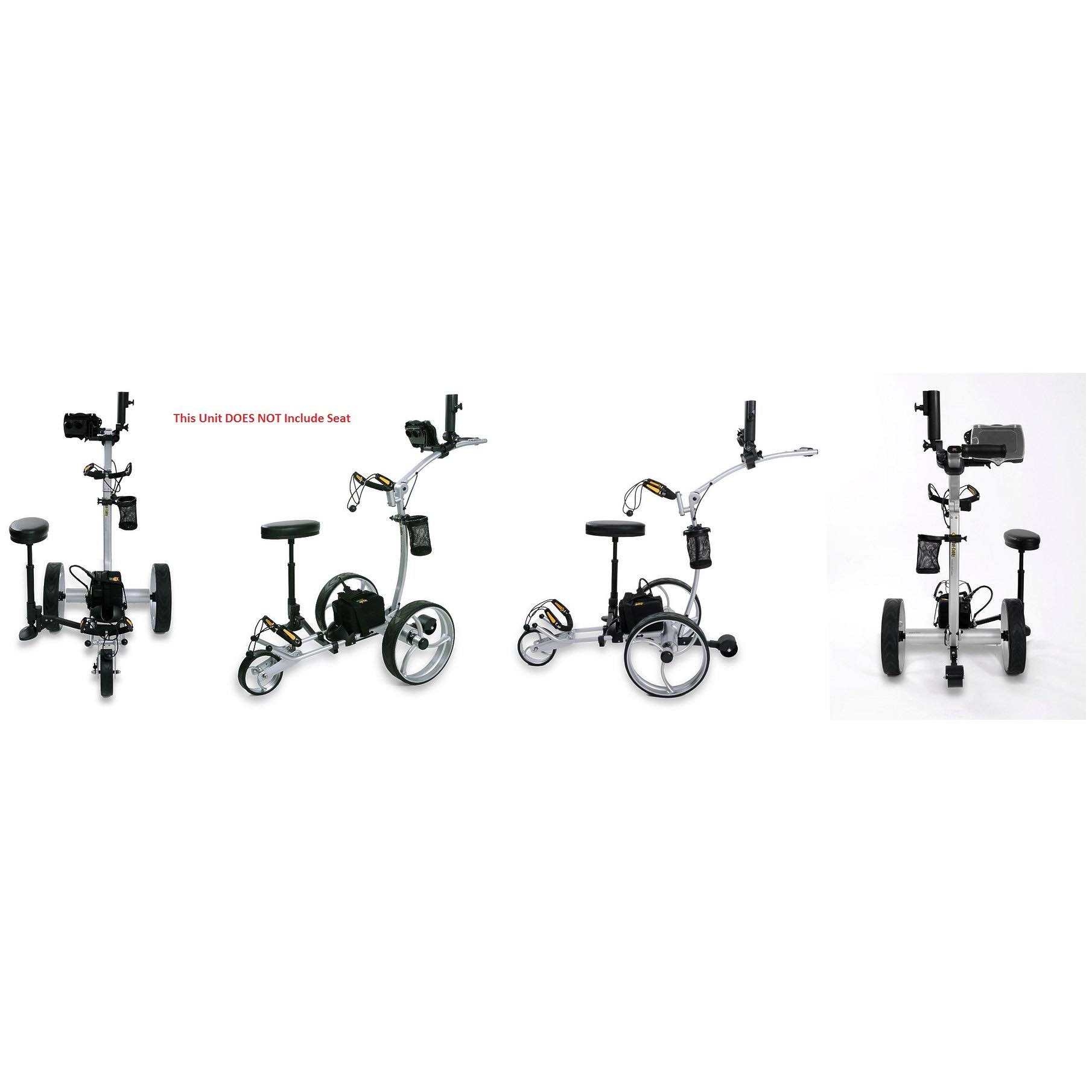 Bat Caddy X8R Electric Golf Bag Cart White w/ 12V 35Ah Battery & Remote