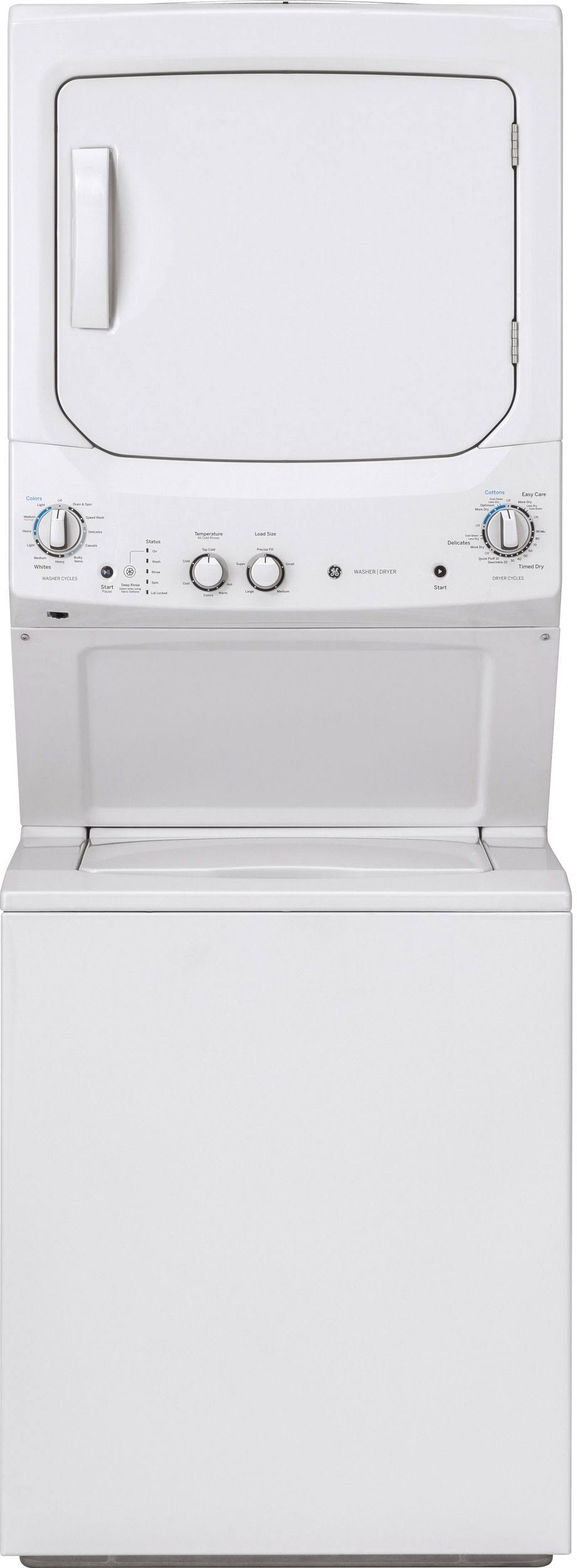 GE Unitized Spacemaker GUD27GSSMWW Front & top separate loading Gas