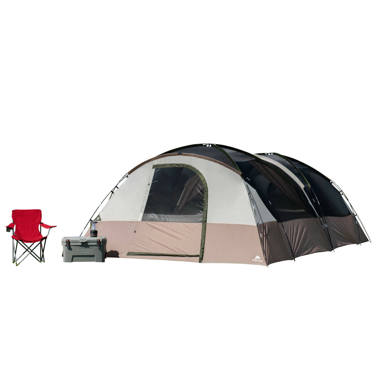 Ozark Trail Hazel Creek 20Person Tunnel Tent with 2 Entrances atttf