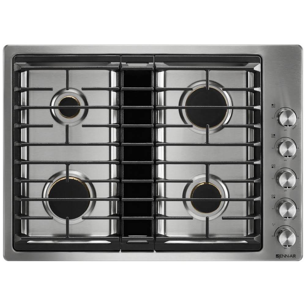 JennAir JX3 JGD3430GS 30" Downdraft Gas Cooktop with 4 Burners