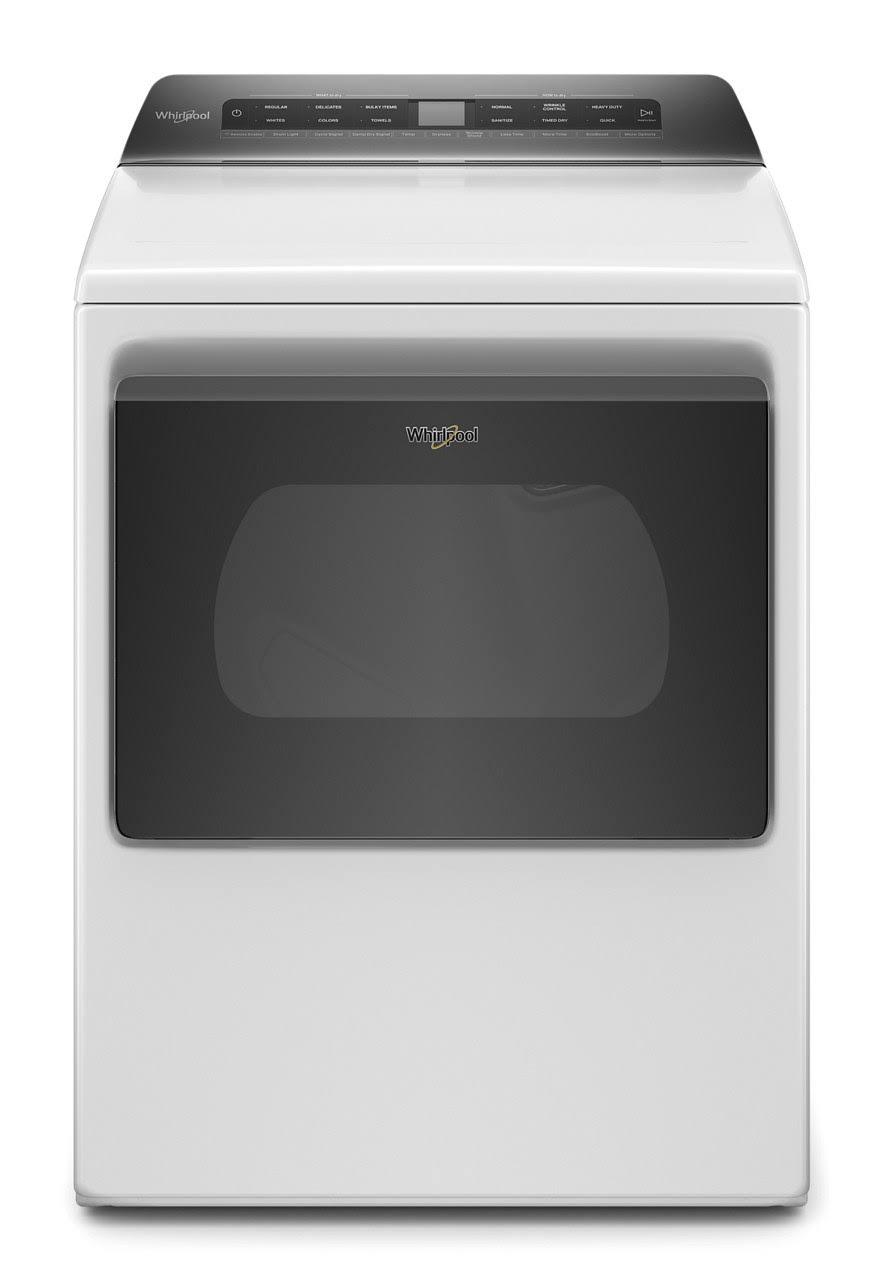 Whirlpool WED6120HW 7.4 Cu. ft. Smart Capable Top Load Electric Dryer White itusts