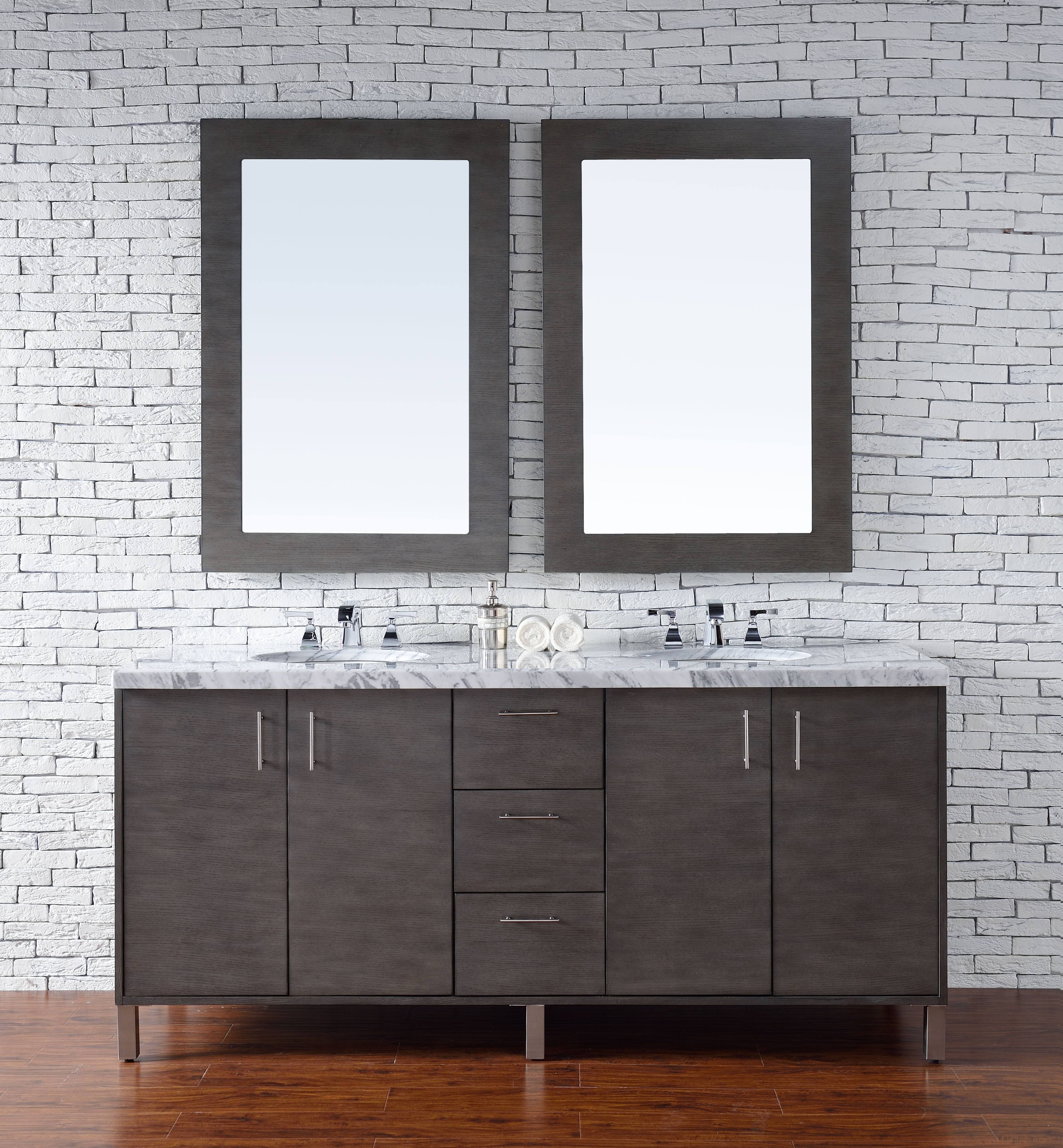 James Martin Metropolitan 72" Double Vanity Silver Oak itusts