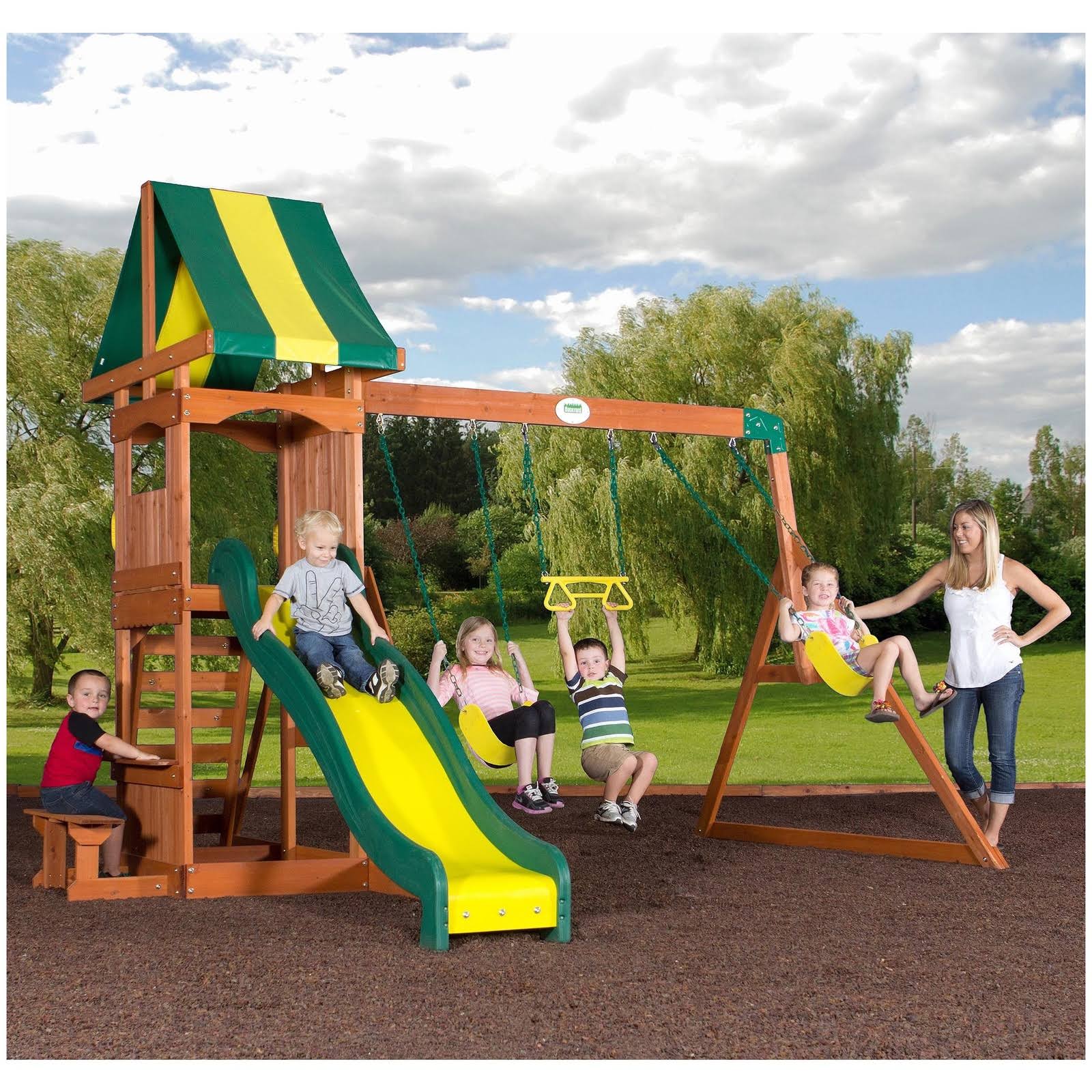 Backyard Discovery Weston Cedar Swing Set itusts