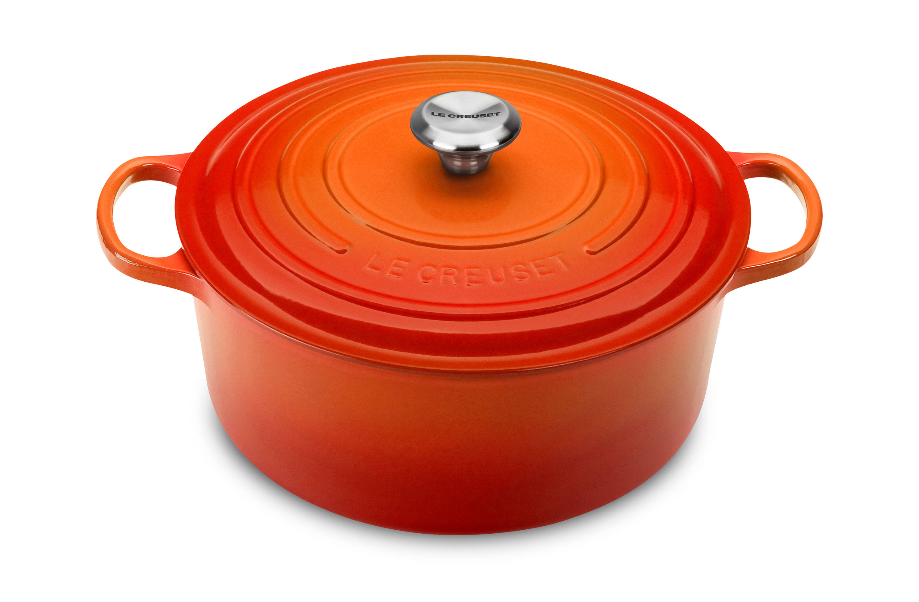 Le Creuset Signature 5.5Quart Cast Iron Round Dutch Oven Flame itusts