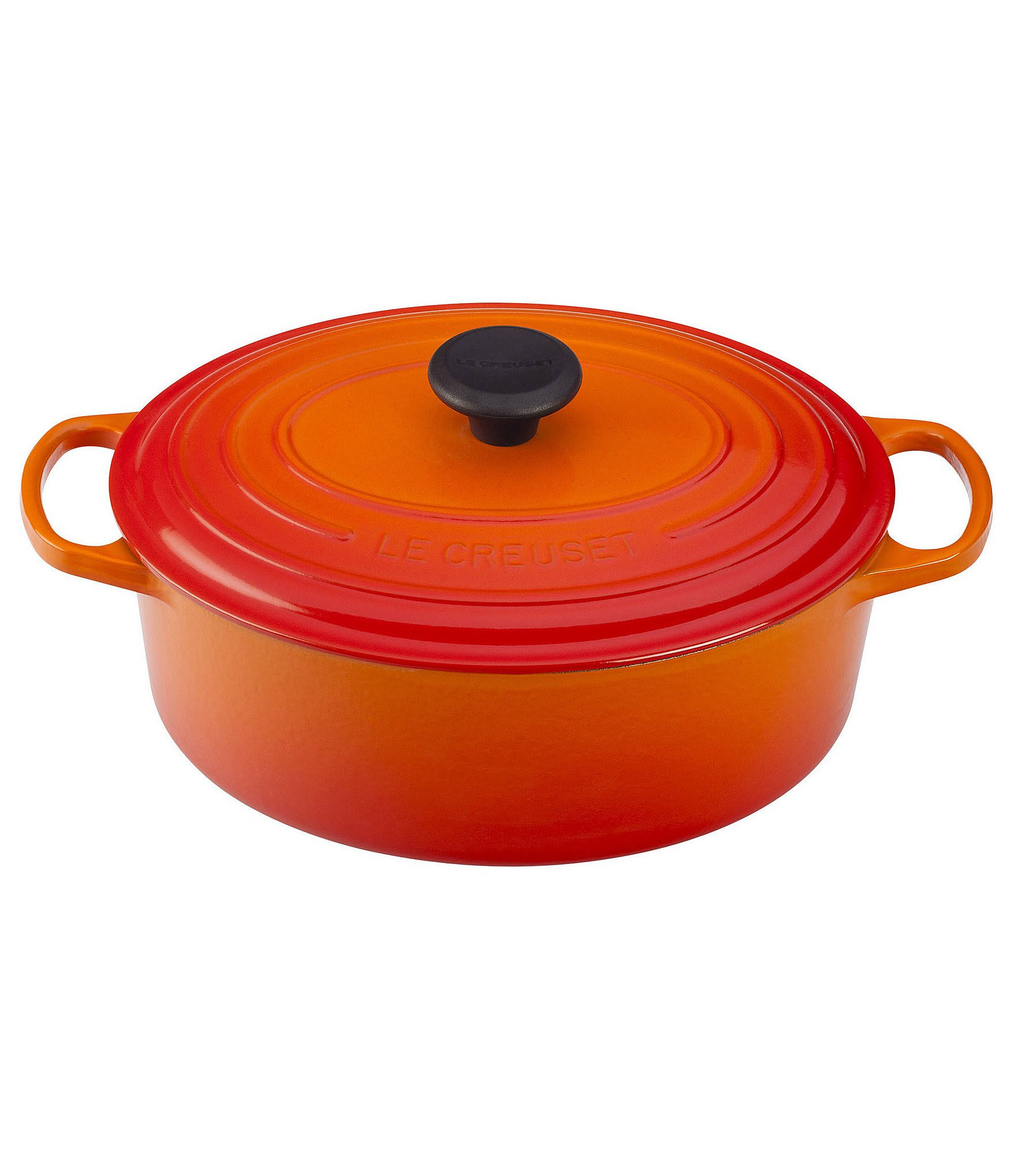 Le Creuset Signature Enameled Cast Iron 5Quart Oval French Oven, Flame