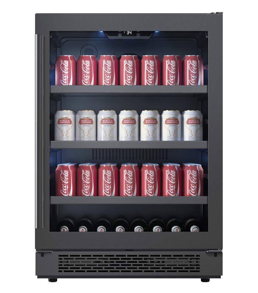Avallon ABR241GLH 24 inch Wide 140 Can Energy Efficient Beverage Center