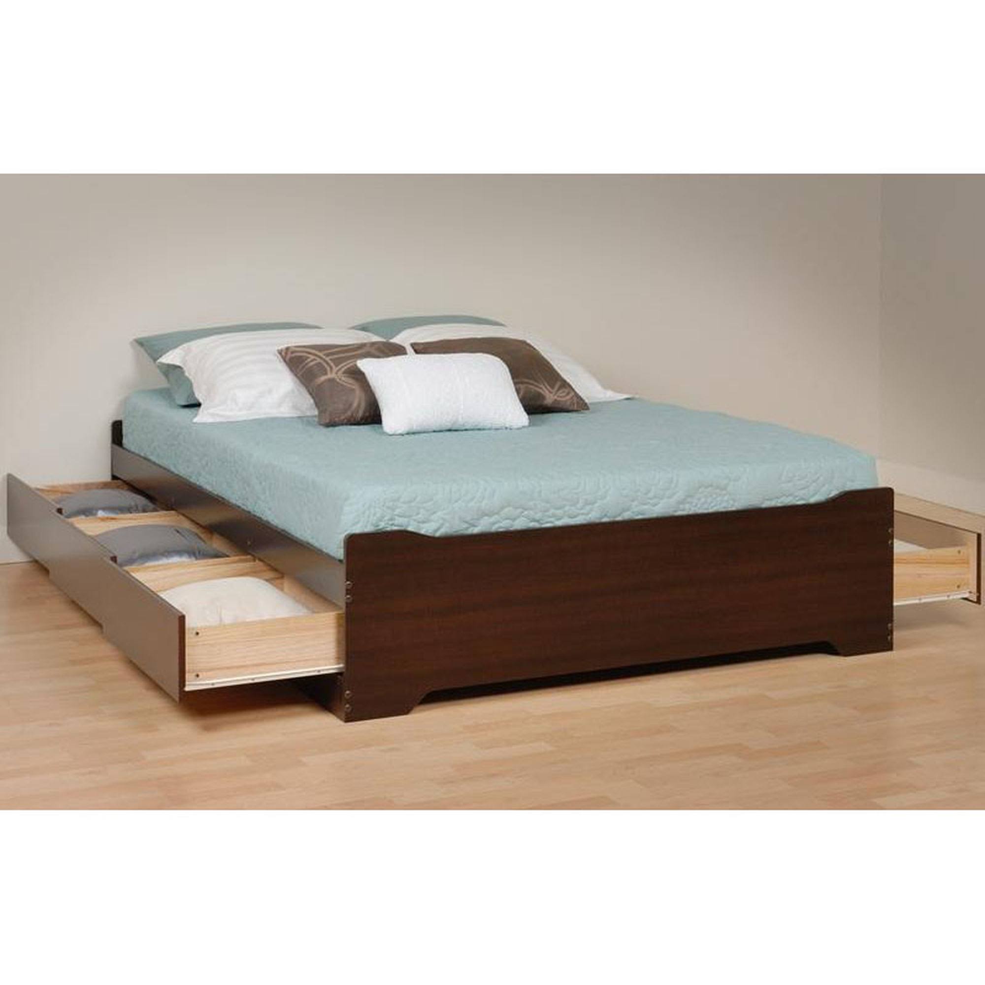 Prepac Coal Harbor Mates Platform Storage, Espresso, Queen itusts