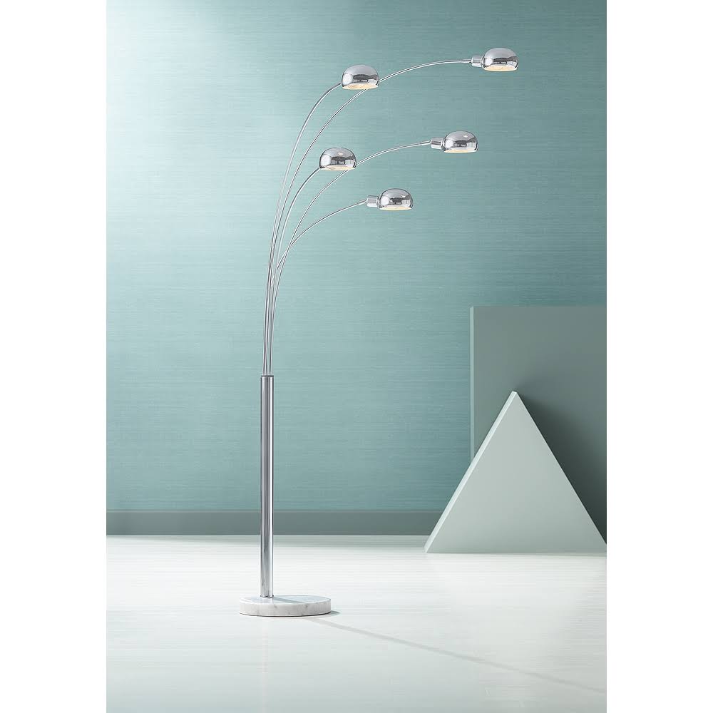 Marble Base Five Light Arc Floor Lamp itusts
