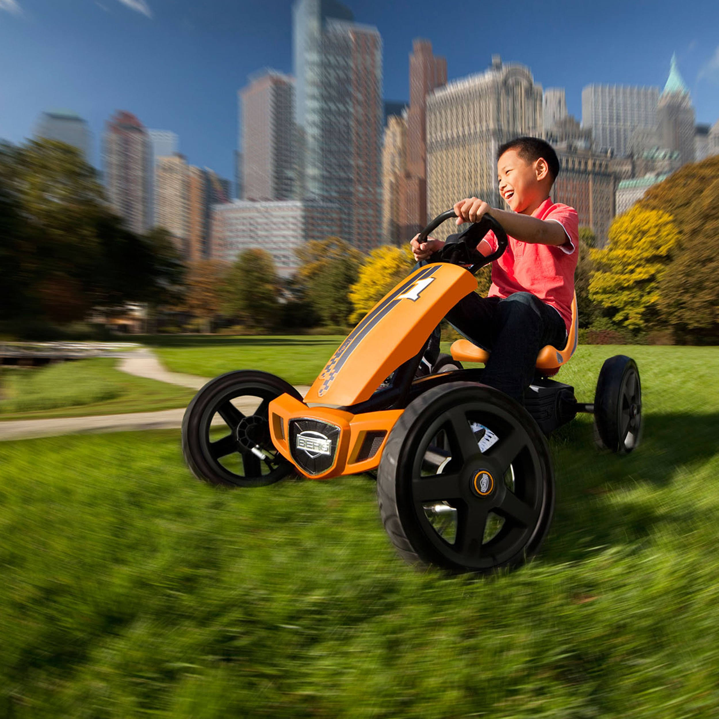 Berg Pedal Go Kart Rally Orange itusts