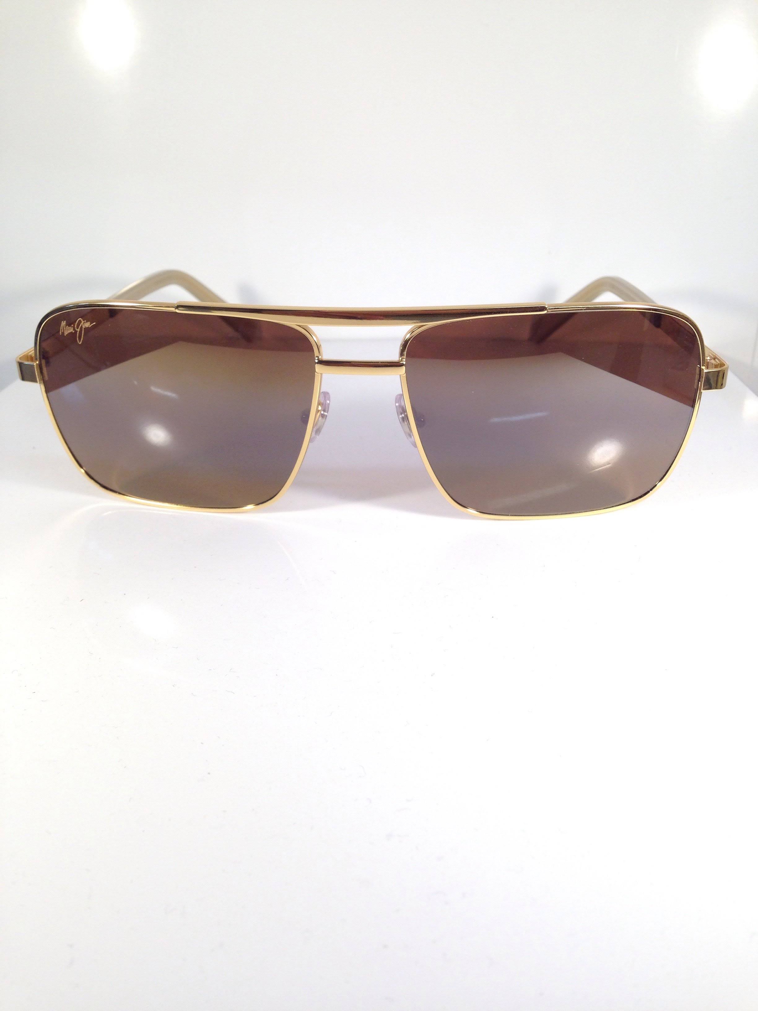 Maui Jim Compass Sunglasses Gold Hcl Bronze Atttf