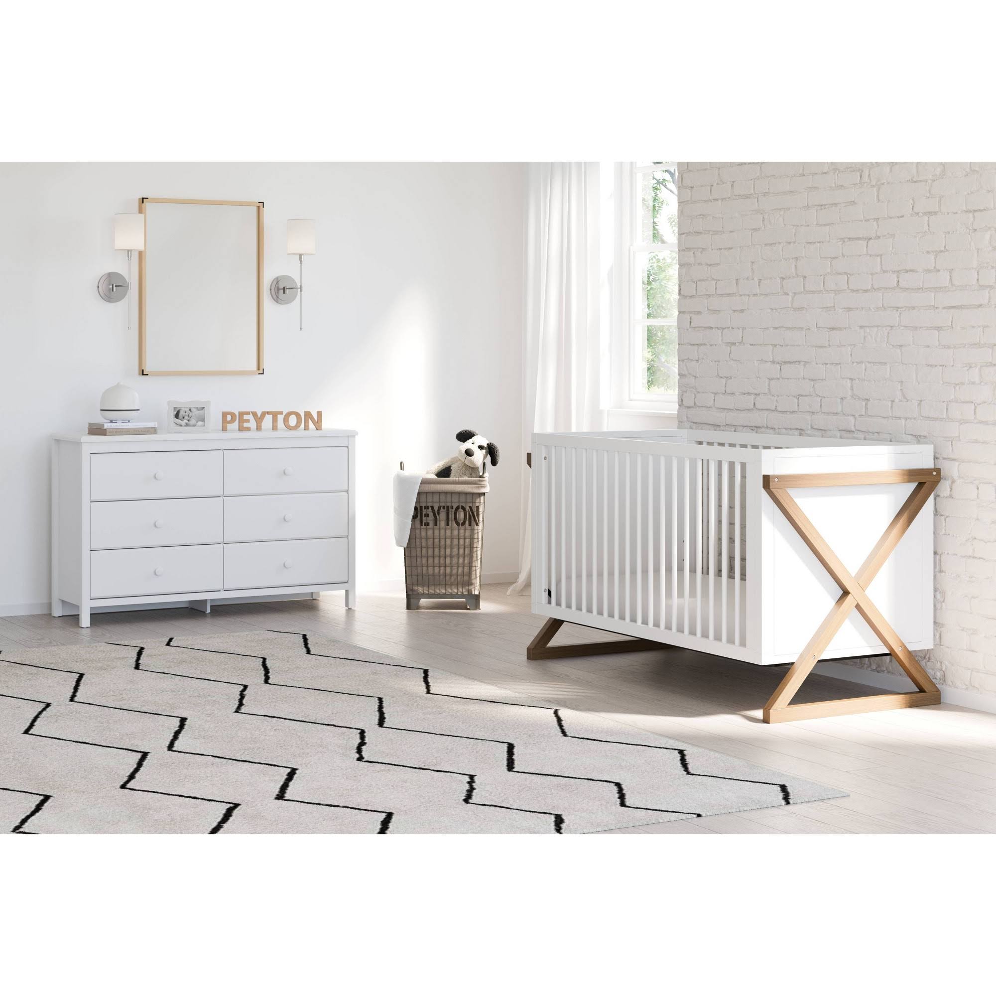 Storkcraft Equinox 3in1 Convertible Crib White/Driftwood itusts